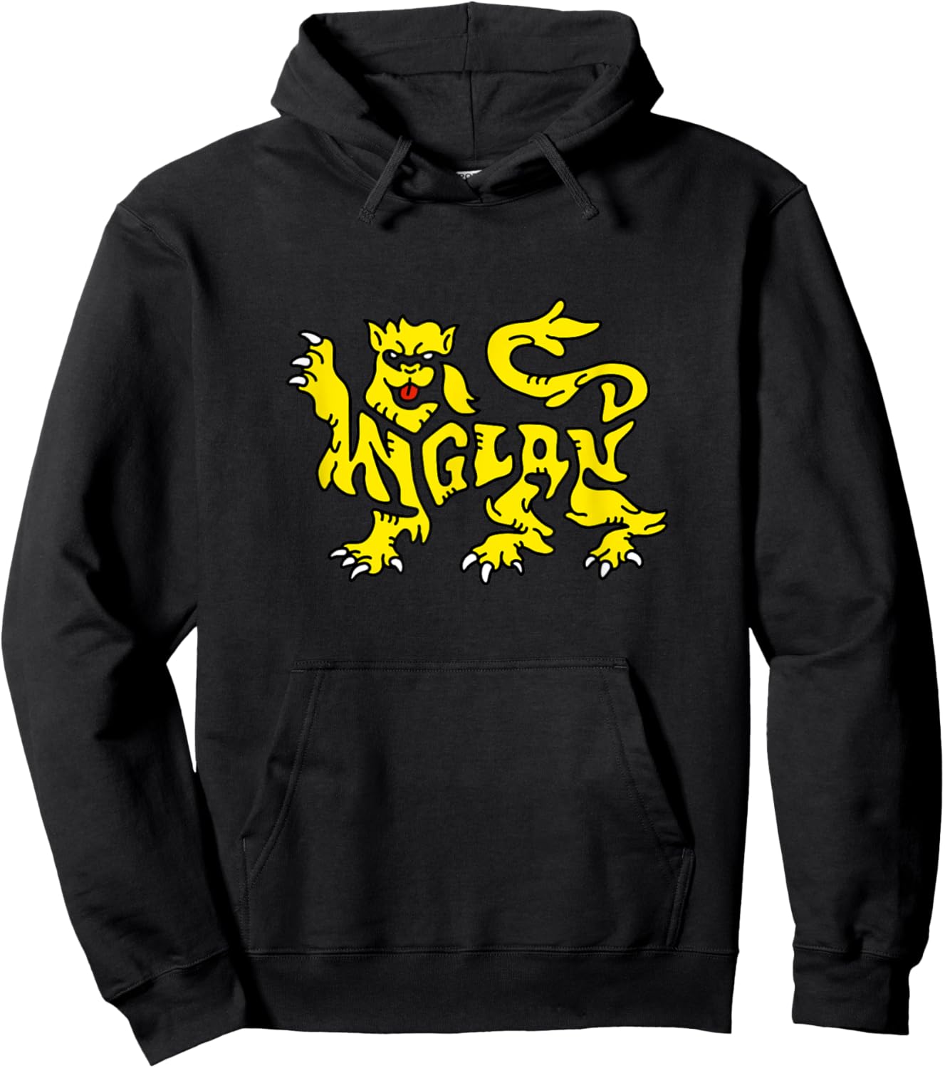 England Heraldic Lion Word Art - England Coat of Arms Animal Hoodie - Hoodie | Black