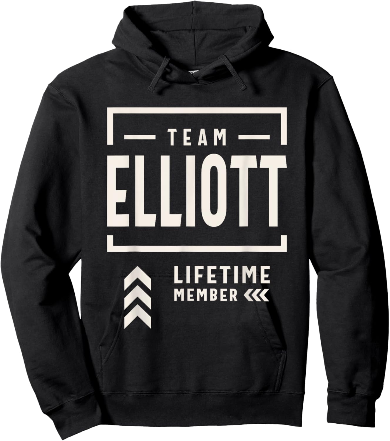 Team Elliott Lifetime Member Funny Name Elliott Hoodie - Hoodie | Black