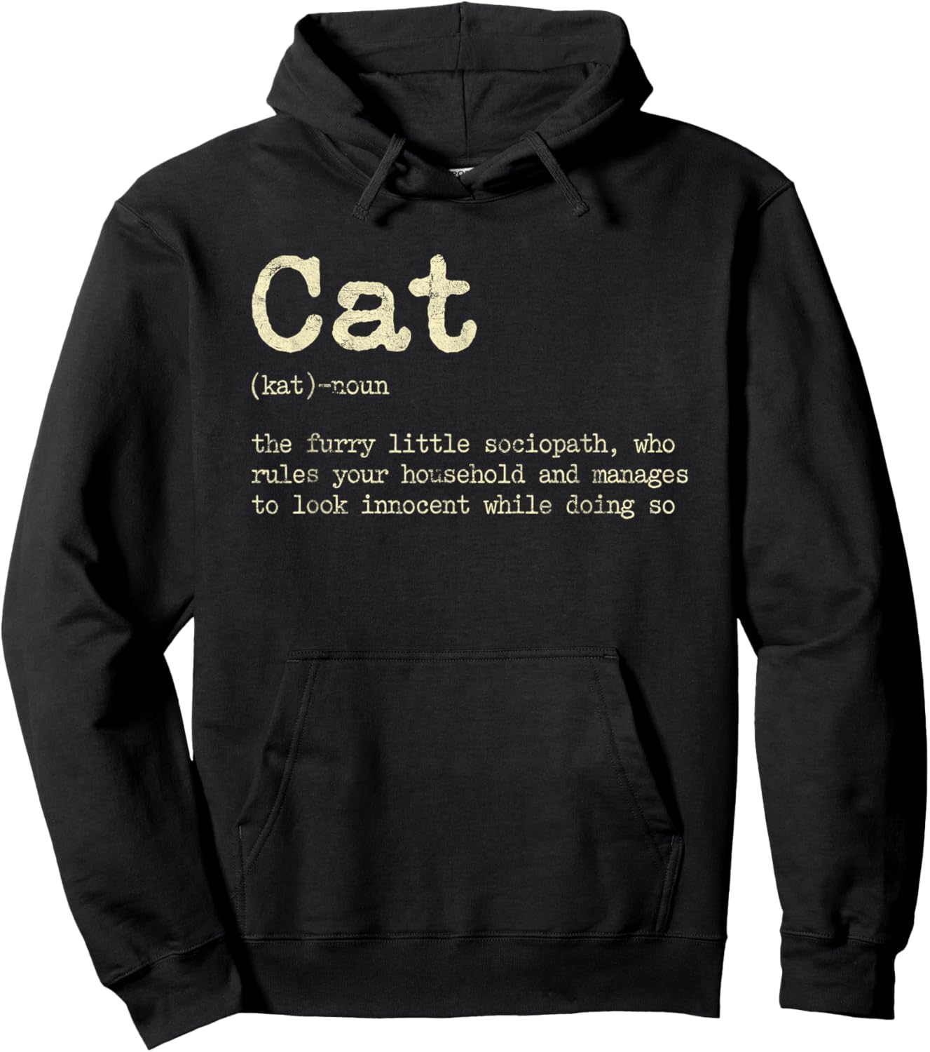 Cat The Furry Little Sociopath Who Rules Your Household Women Hoodie - Hoodie | Black