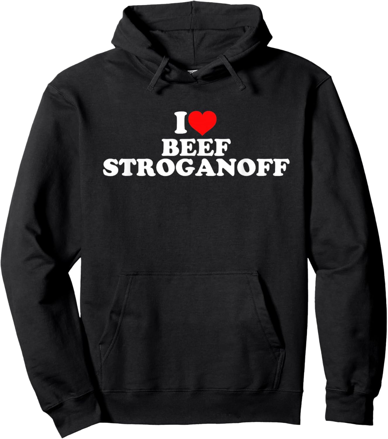 I Love Beef Stroganoff Hoodie - Hoodie | Black