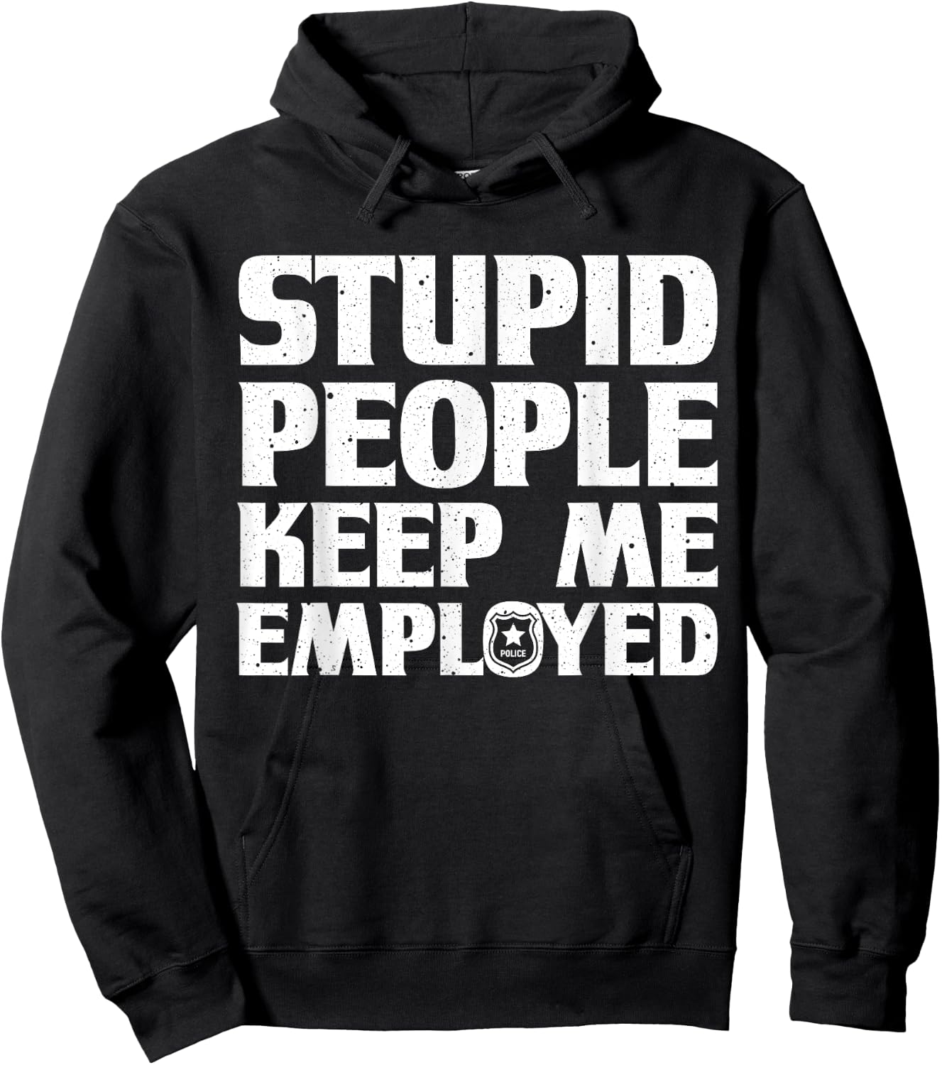 Funny Police Officer Design Women Cop Police Officer Hoodie - Hoodie | Black