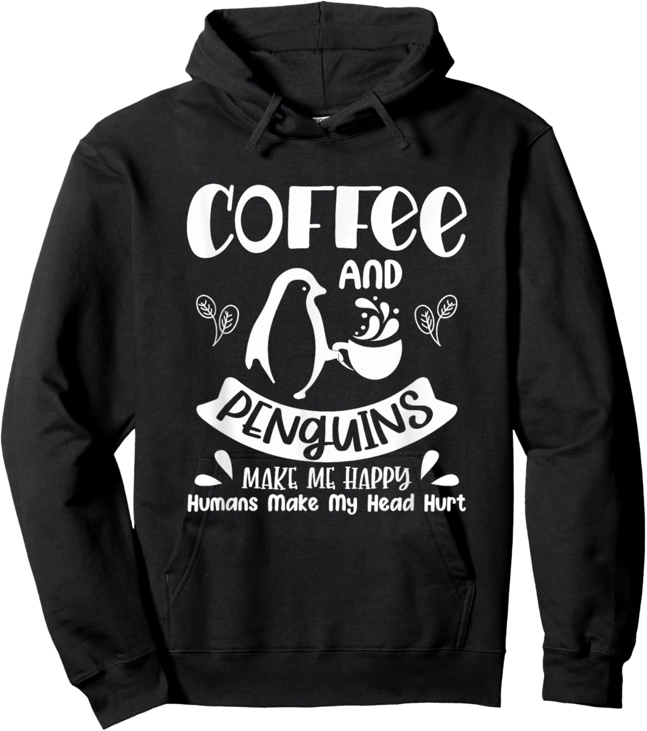 Funny Penguin Lover Men Women Kids Boys Girls Animal Penguin Hoodie - Hoodie | Black