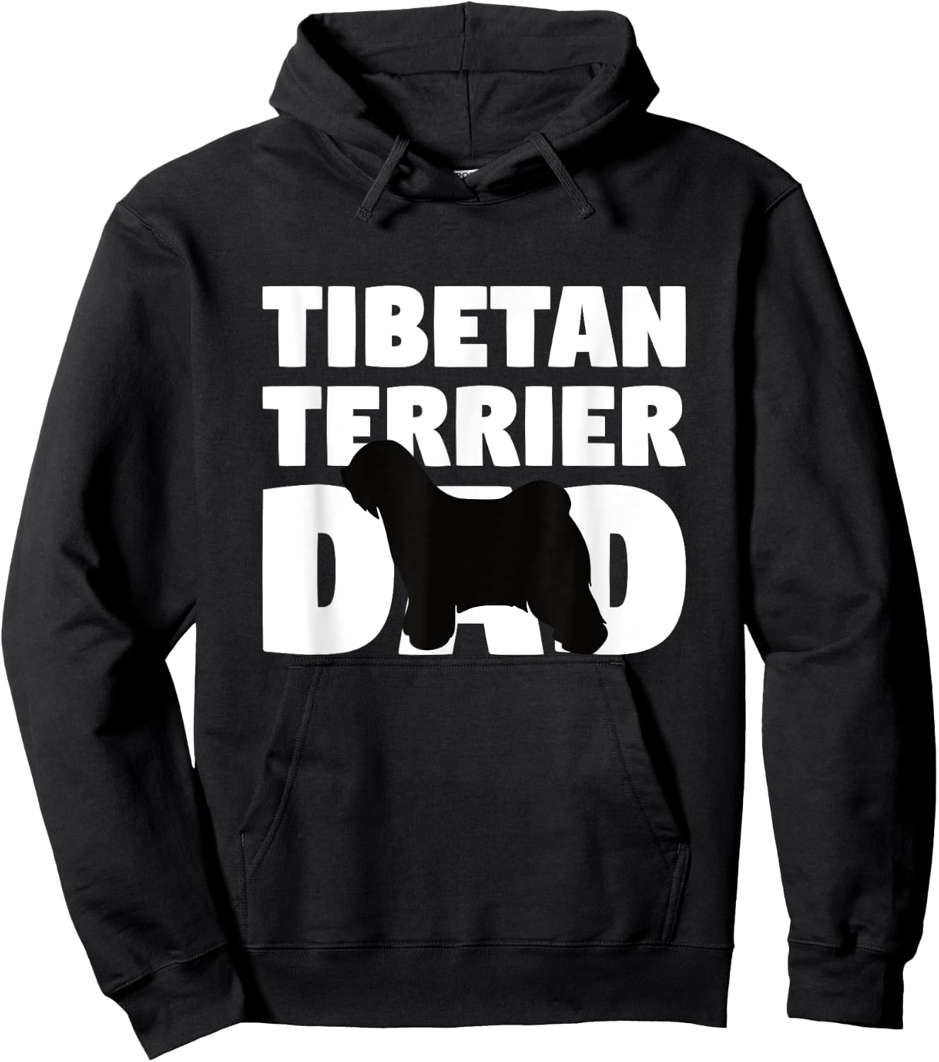Dog Father Gift 'Tibetan Terrier Dad' Funny Tibetan Terrier Men Women Kids Hoodie - Hoodie | Black