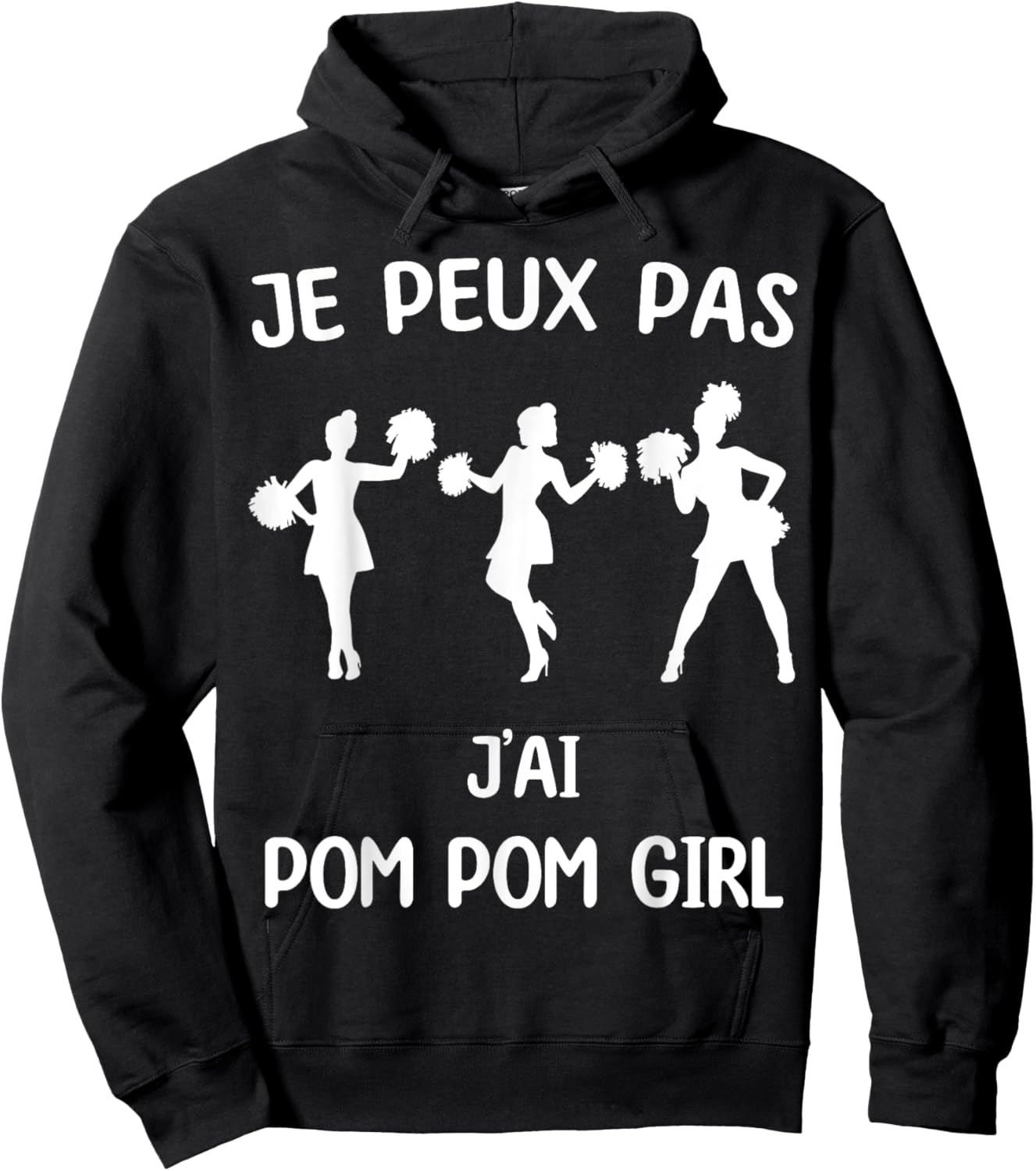 I Can't Have Cheerleader Hoodie - Hoodie | Black