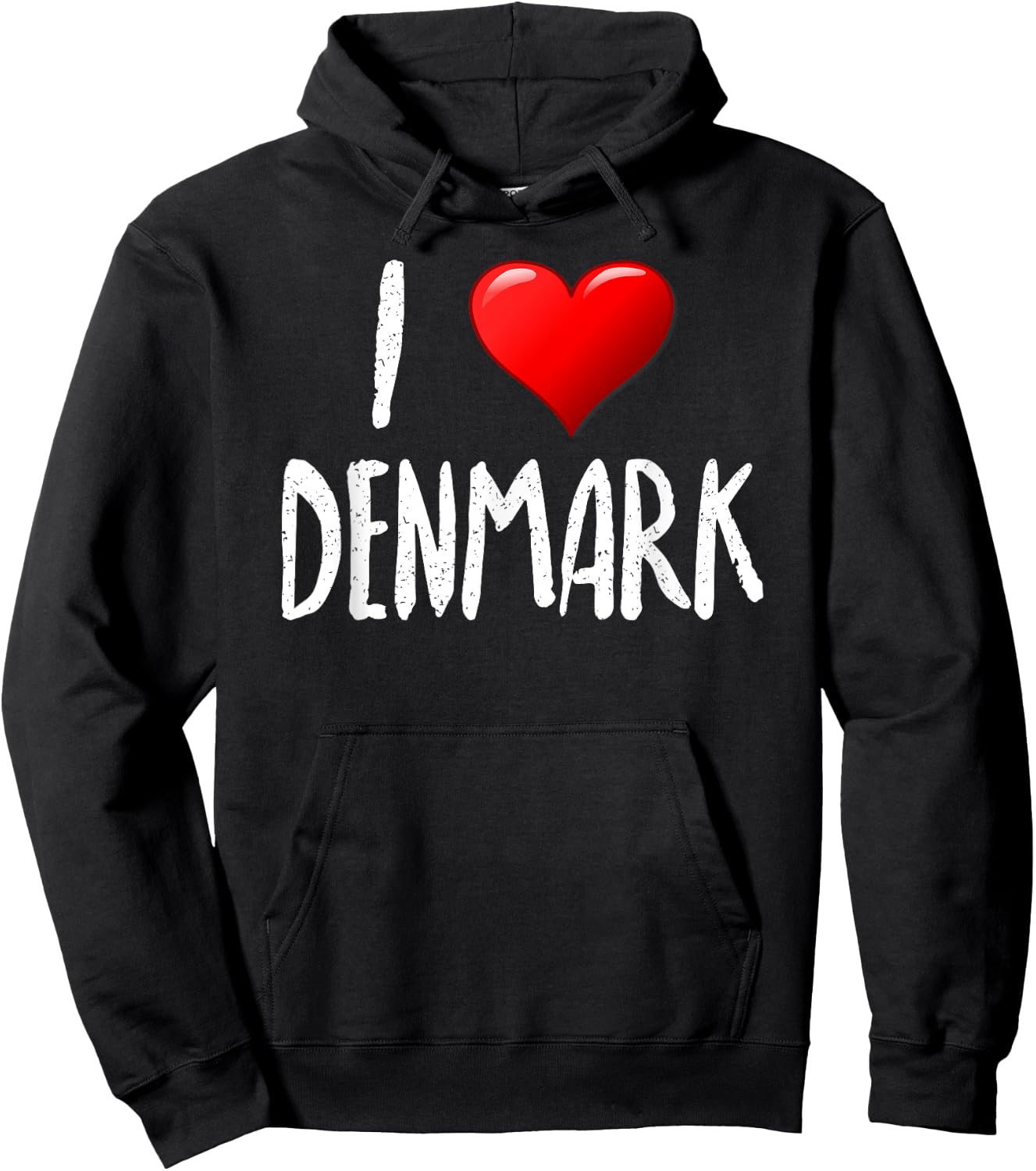 I Love Denmark- - Traveler - Souvenir Hoodie - Hoodie | Black