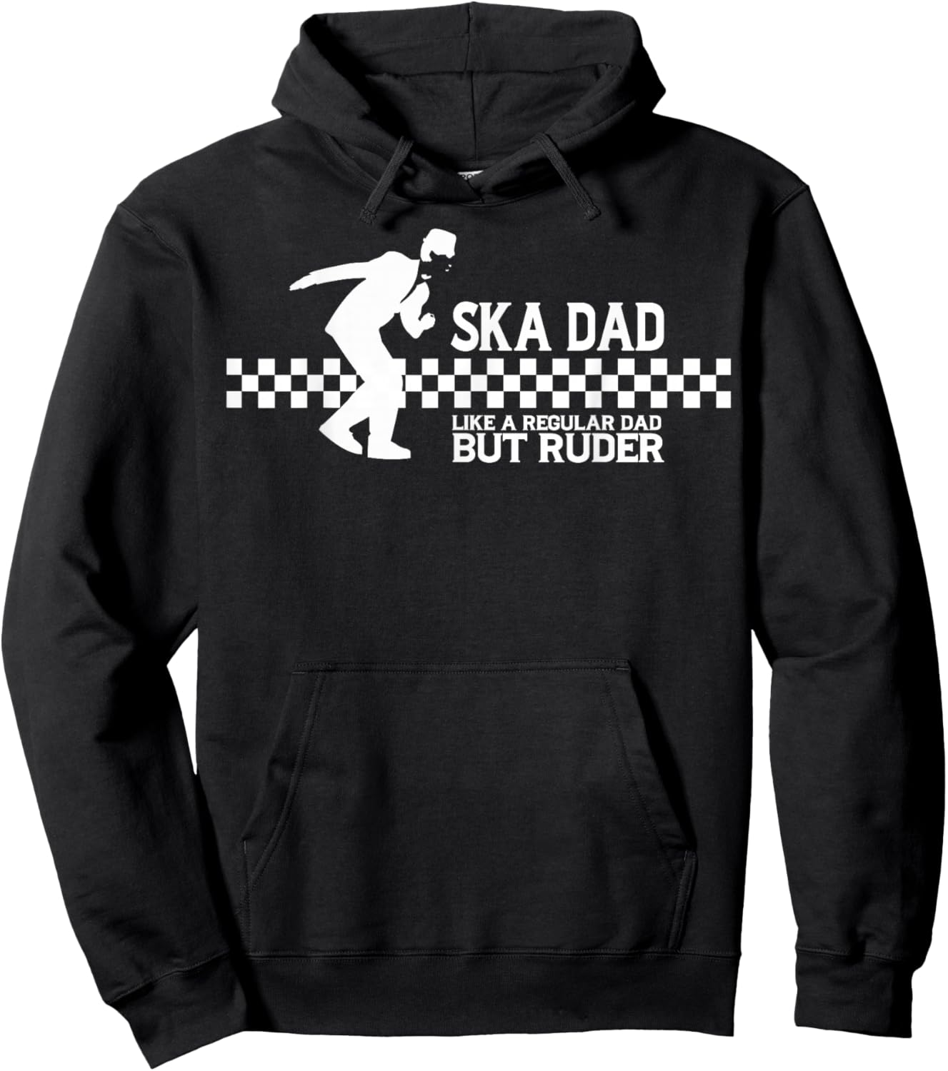 SKA DAD reggae ska clothing Skinhead Mod Ska Hoodie - Hoodie | Black