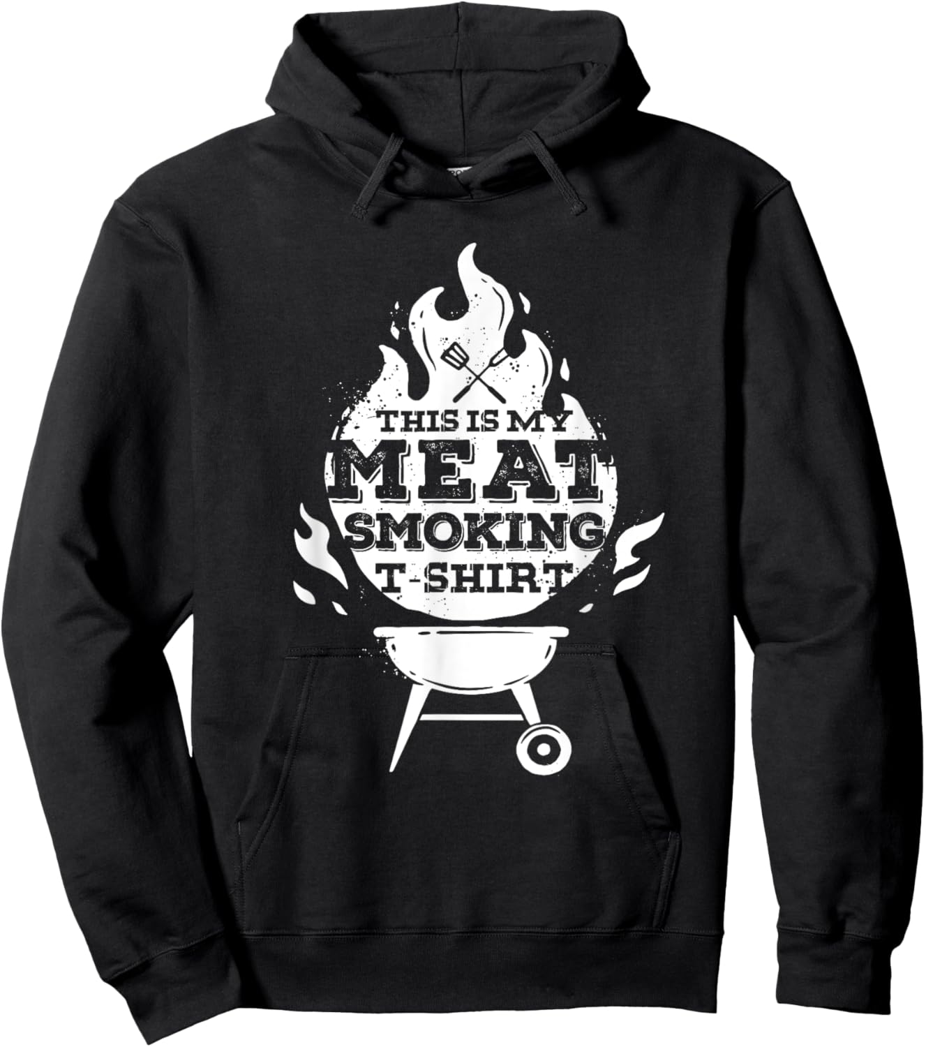 BBQ Smoker Vintage This Is My Meat Smoking Hoodie - Hoodie | Black