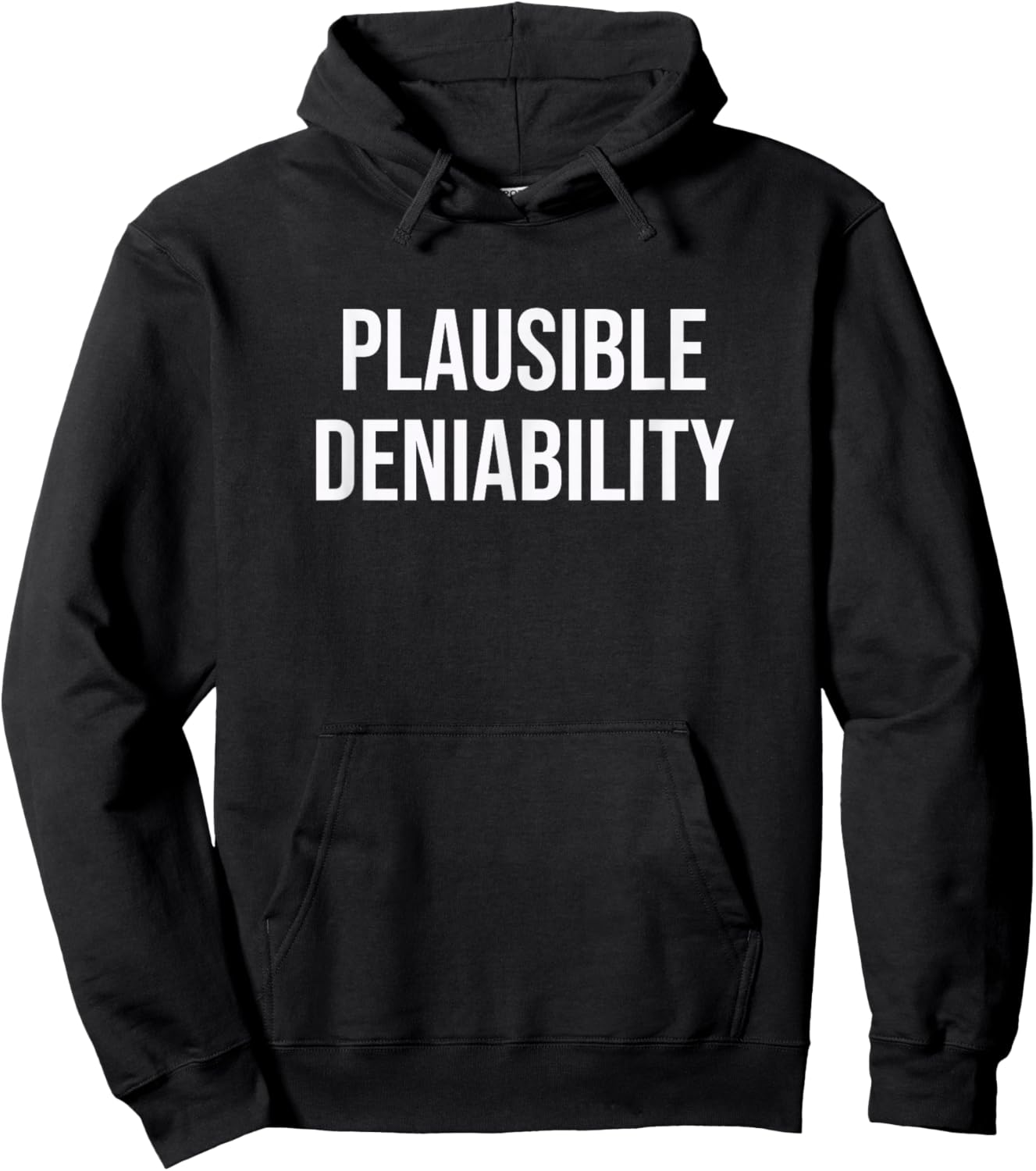 Plausible Deniability Hoodie - Hoodie | Black