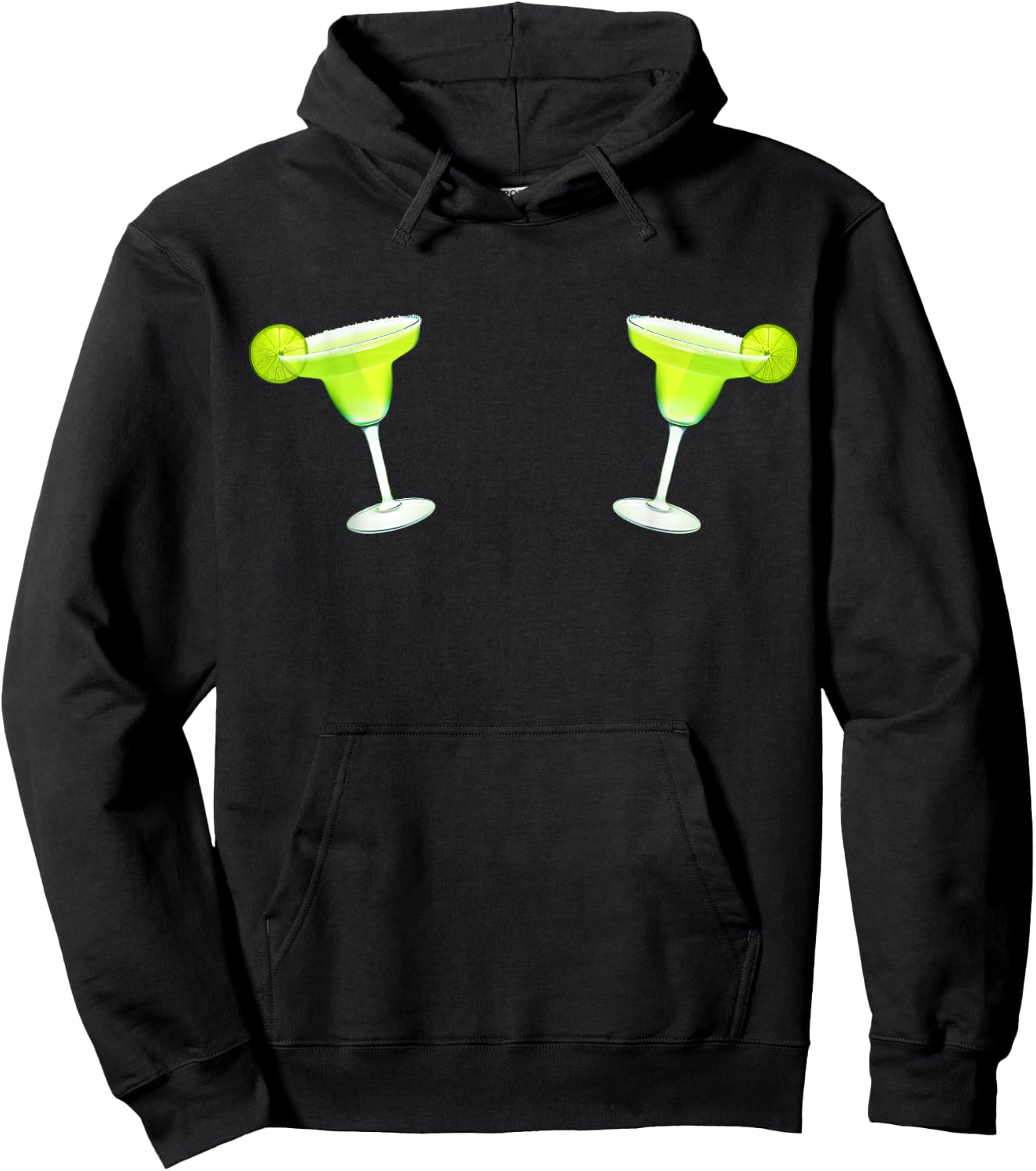 Margarita Boobs Shirt Cinco de Mayo Mexican Food Drink Party Hoodie - Hoodie | Black