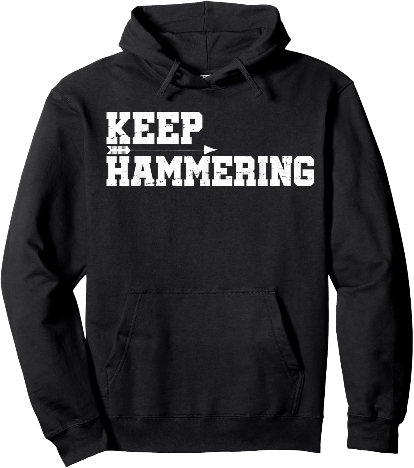 Keep Hammering Archery Motivational-Archery Bow Hunting Hoodie - Hoodie | Black