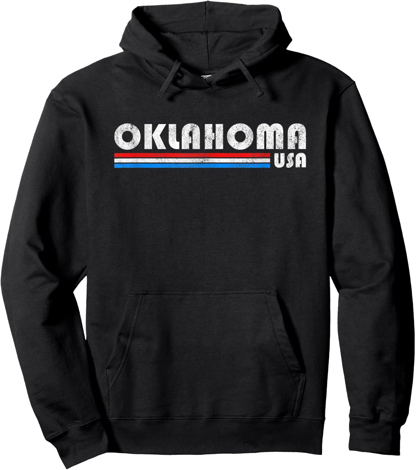 Oklahoma USA Retro Vintage State Gift Hoodie - Hoodie | Black
