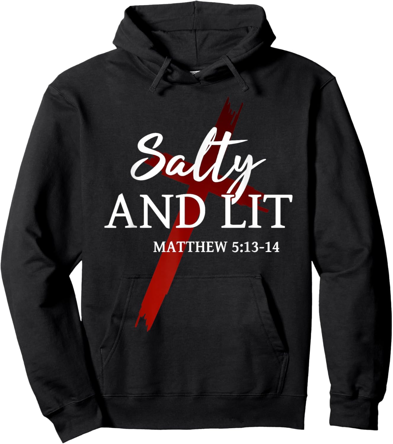 Salty and Lit Salt of the earth Light of the world Christian Hoodie - Hoodie | Black