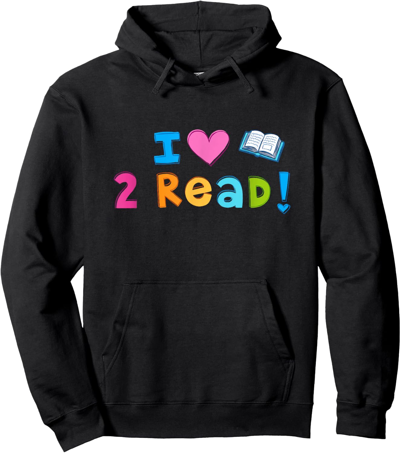I Love To Read Cute Heart Reading 2 read Hoodie - Hoodie | Black