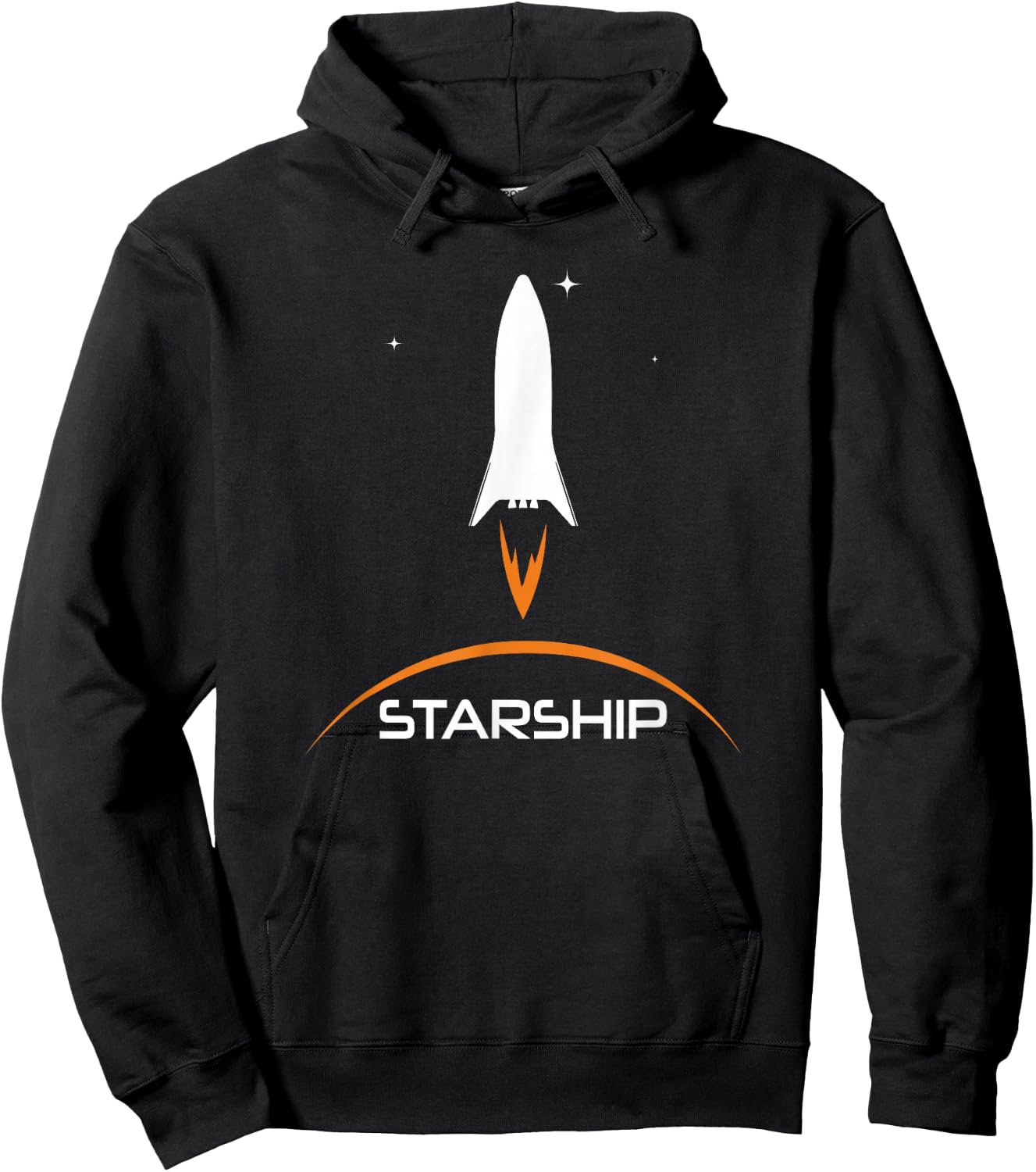 Starship - Moon Mars Space Exploration Hoodie - Hoodie | Black