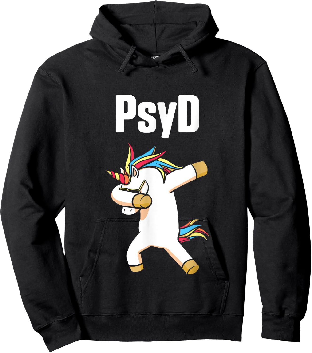 PsyD Doctor of Psychology Unicorn Doctorate Graduation Hoodie - Hoodie | Black