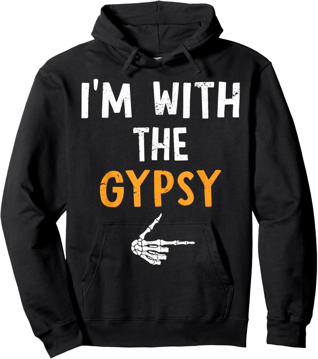 I'm with The Gypsy Costume Halloween Matching Couple Hoodie - Hoodie | Black