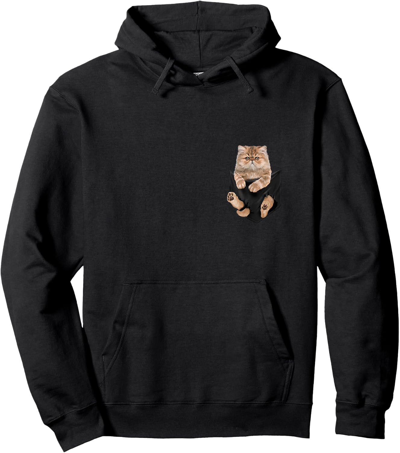 Cat lovers gifts Persian in a bag Men Women Girls Kids Hoodie - Hoodie | Black