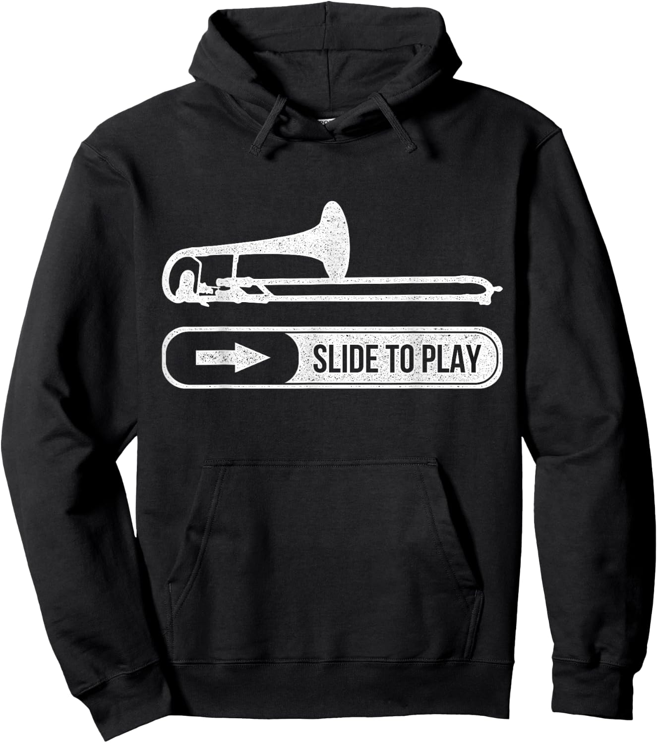 Funny Trombone Trombonist Gift Hoodie - Hoodie | Black