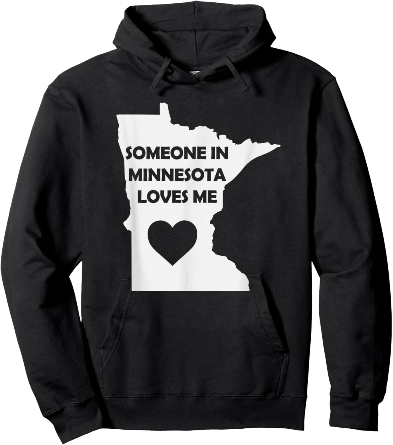 Someone In Minnesota Loves Me Family for Adults Kids Girls Hoodie - Hoodie | Black