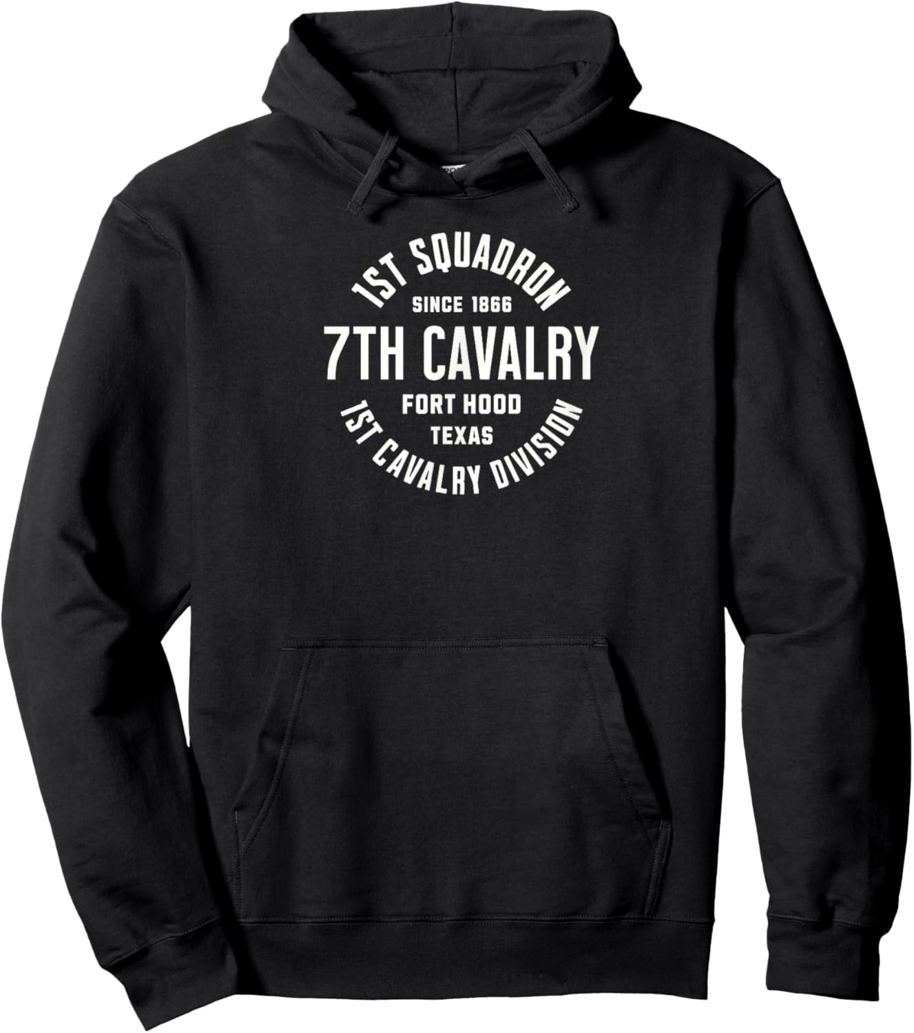 1st Squadron 7th Cavallerry 1st Cavalry Division Military Vet Hoodie - Hoodie | Black