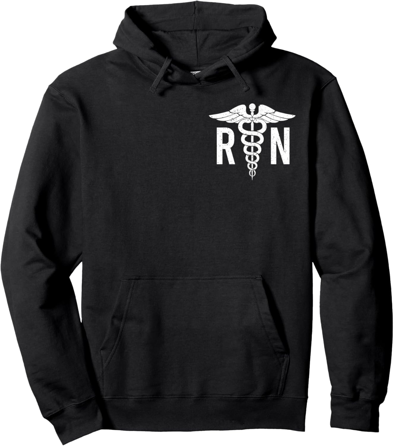 RN Nurse Shirt Registered Nurse Funny Nurse Day 2 Sided Hoodie - Hoodie | Black
