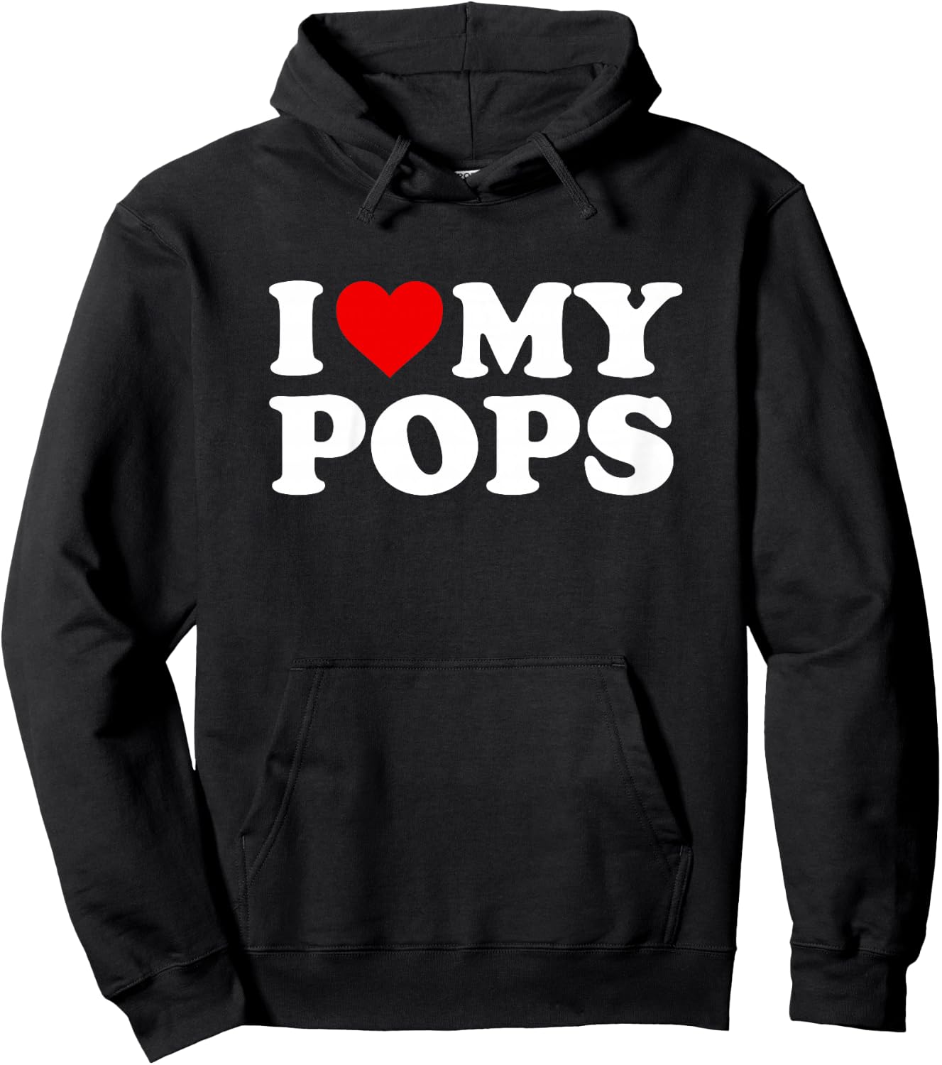 I Love My Pops: Toddler, Boy, Girl, Youth, Baby Hoodie - Hoodie | Black