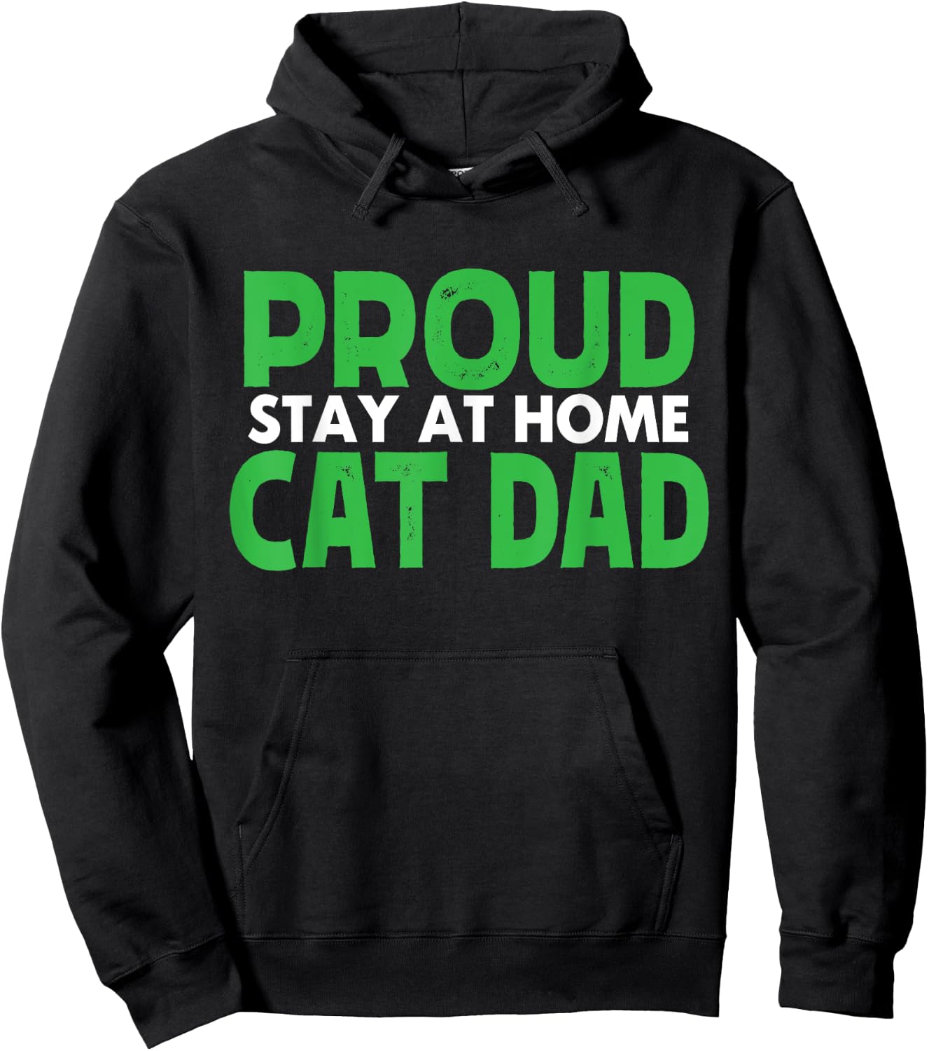 Funny Proud Stay At Home Cat Dad Pet Owner gift Hoodie - Hoodie | Black