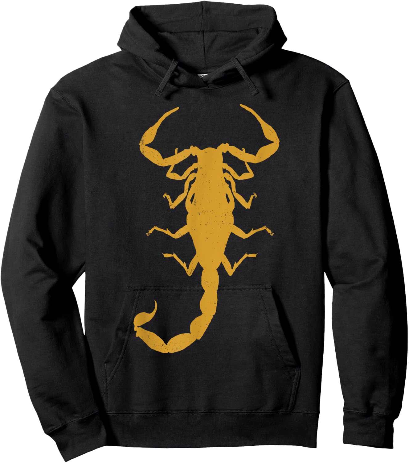 Cool Scorpion Design , Women, Teens Kids Yellow Print Hoodie - Hoodie | Black