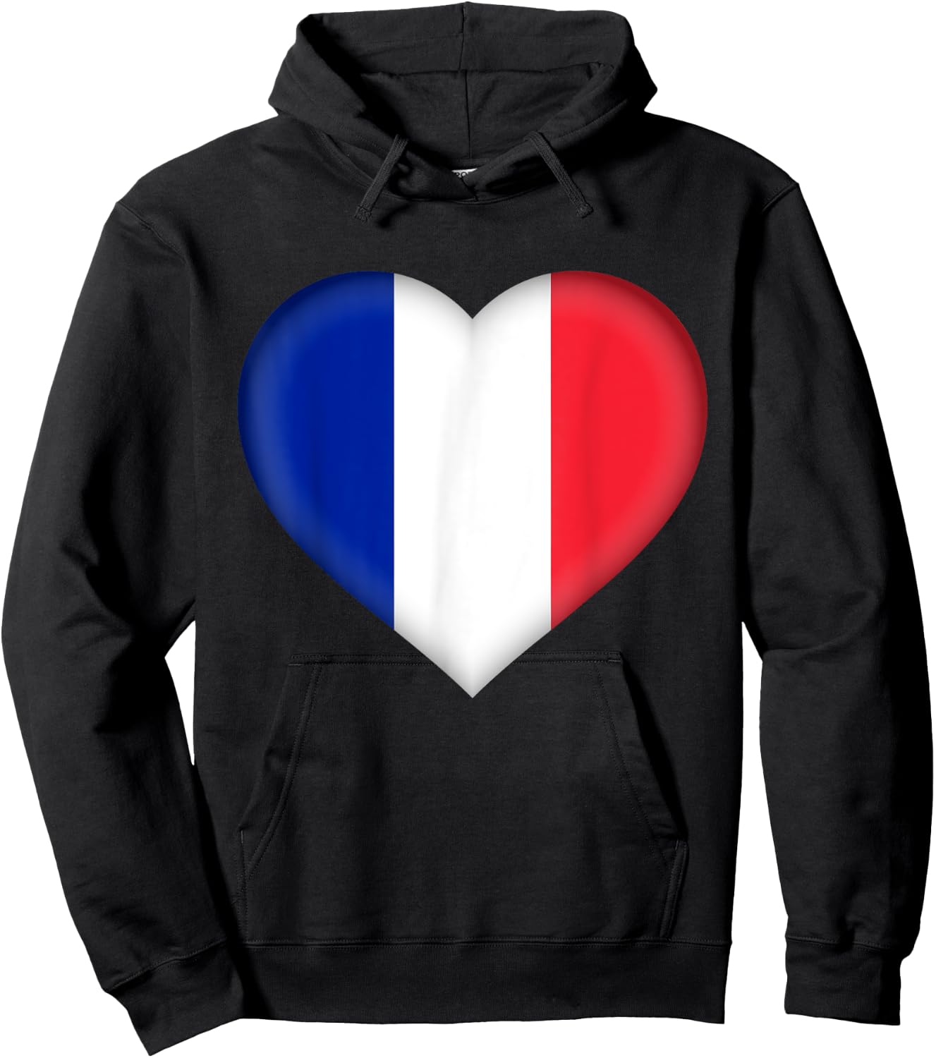 I Love France | French Flag Heart Outfit Hoodie - Hoodie | Black