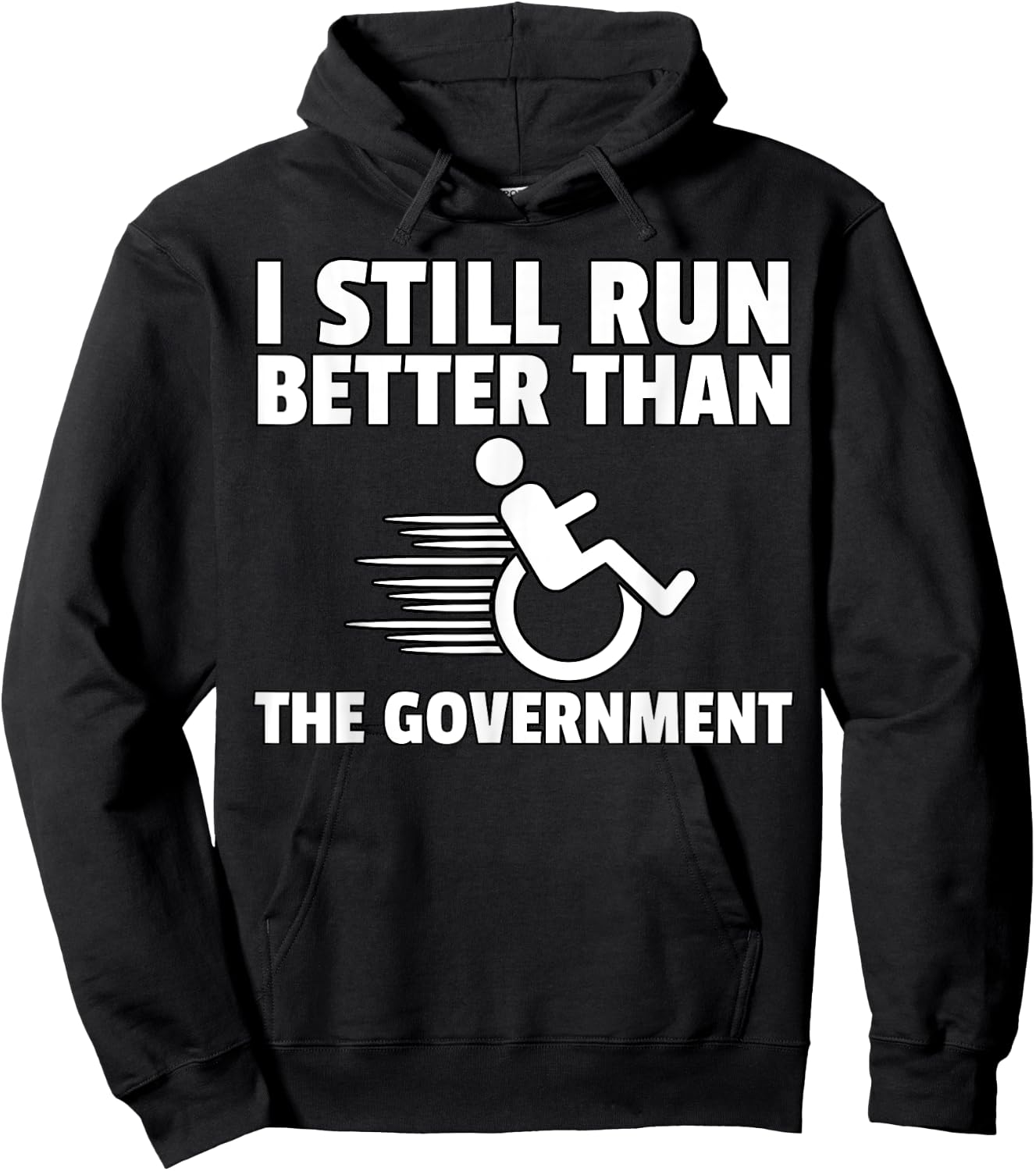 Wheelchair Disability Gift Funny Handicap Small Hoodie - Hoodie | Black