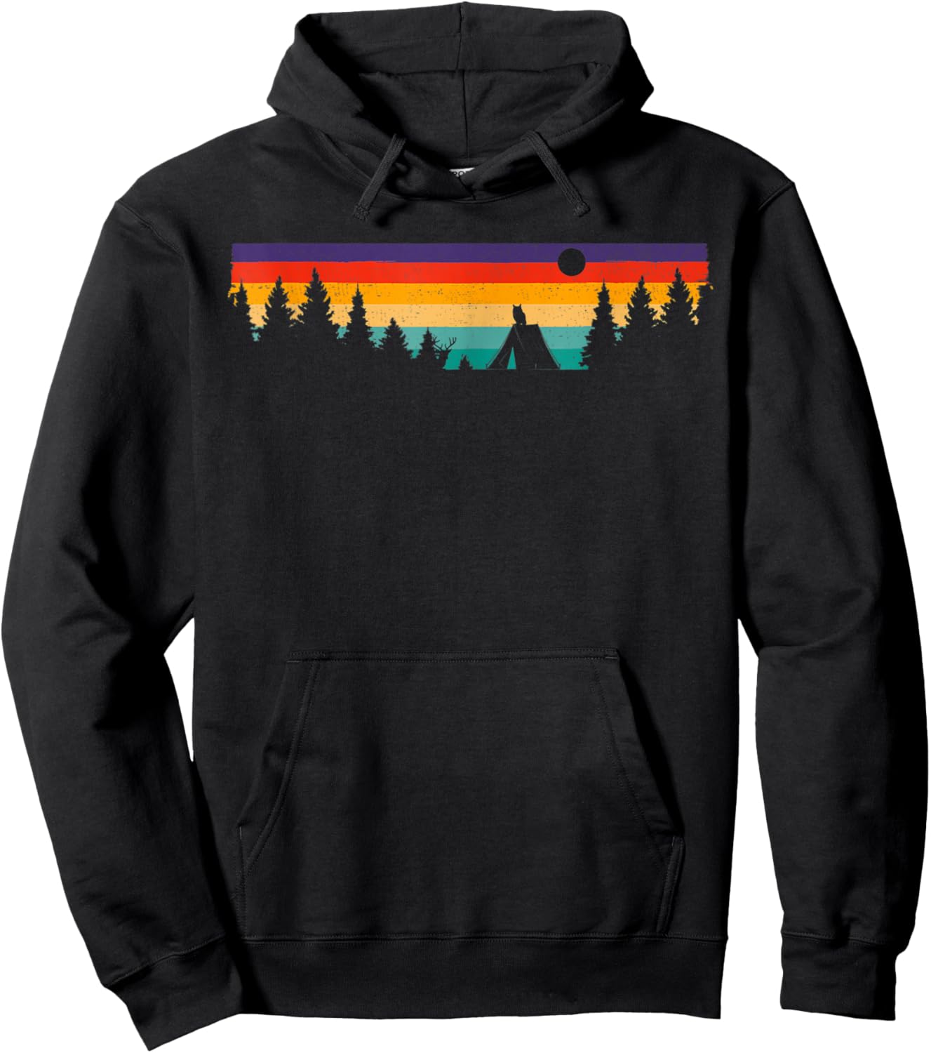 Camping Outdoor Clothing - Camping Hoodie - Hoodie | Black