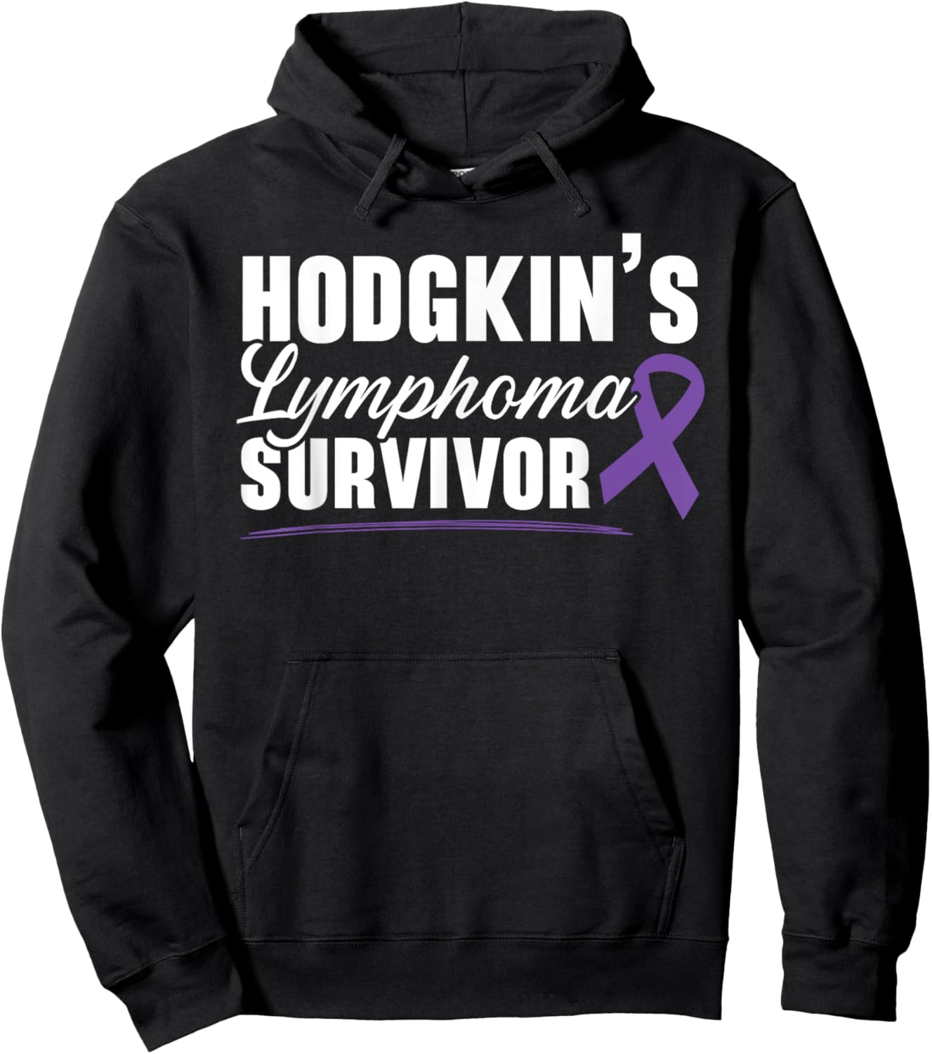 Hodgkin's Lymphoma Survivor Disease Lymphoma Cancer Hoodie - Hoodie | Black