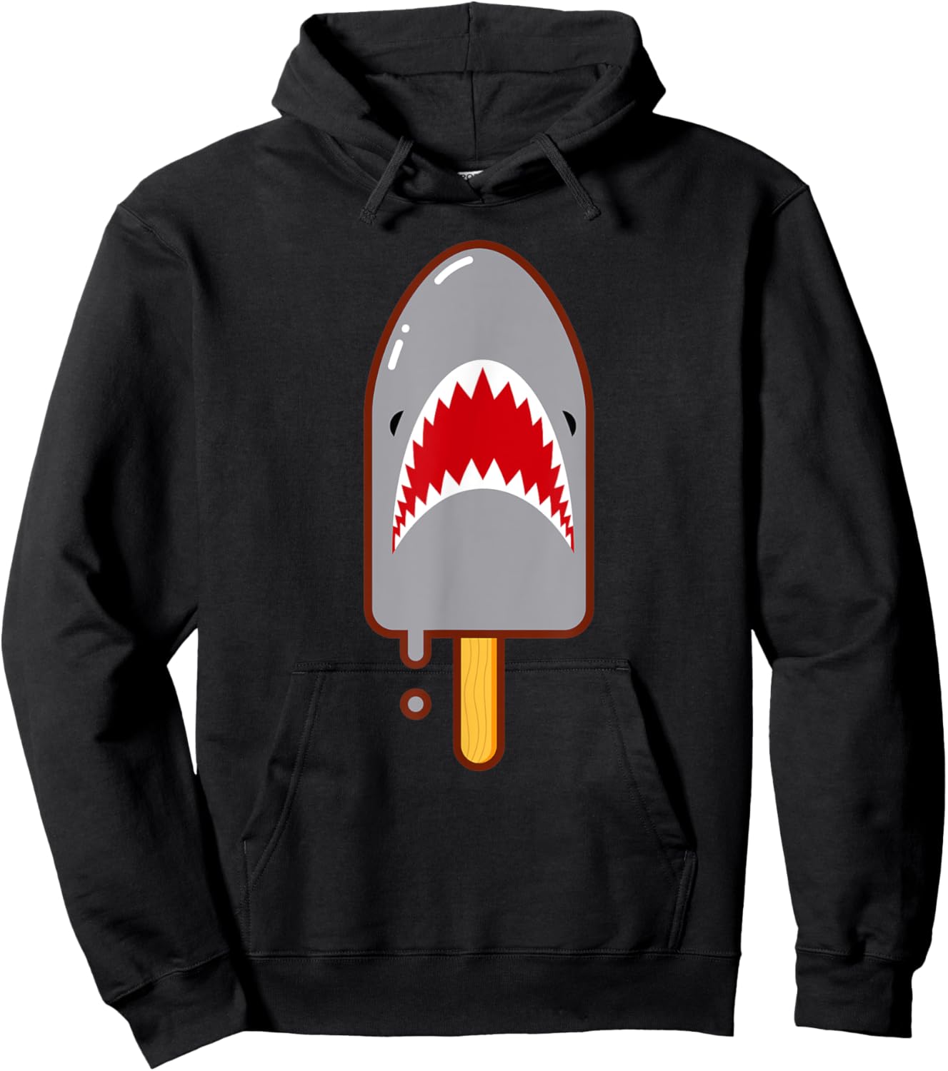 Shark Popsicle Hoodie - Hoodie | Black