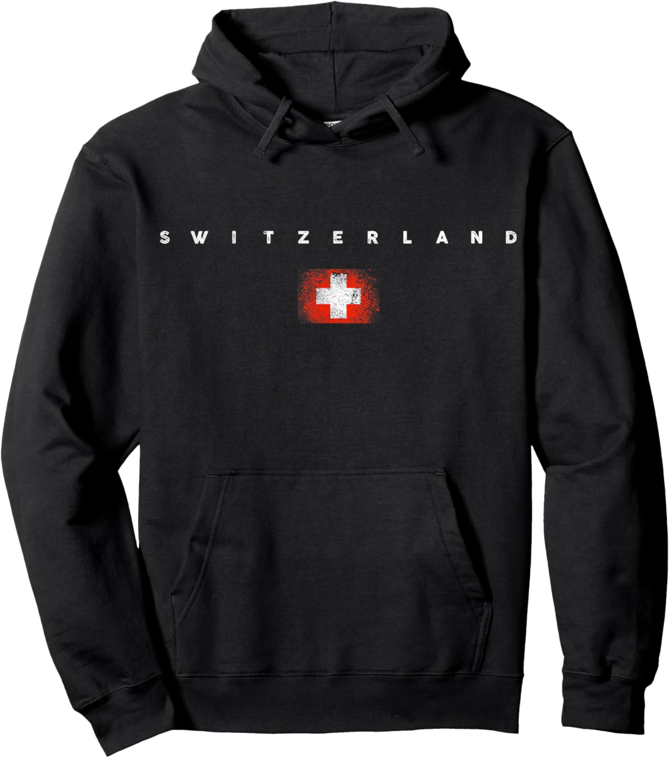 Switzerland Flag Pride Vintage /Retro Soccer Football Hoodie - Hoodie | Black