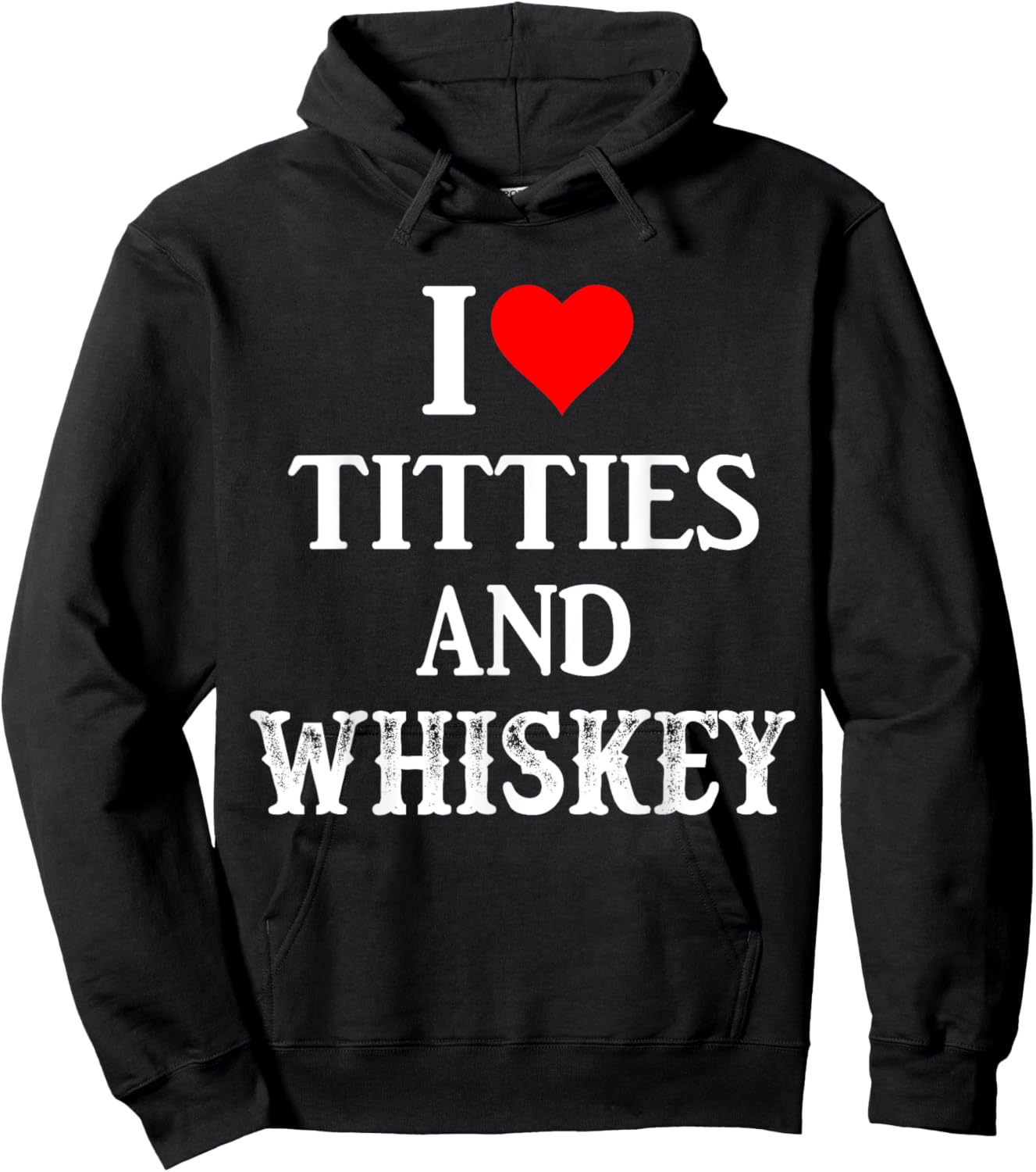 I Love Titties And Whiskey Funny Drinking Lovers Dad Men's Hoodie - Hoodie | Black