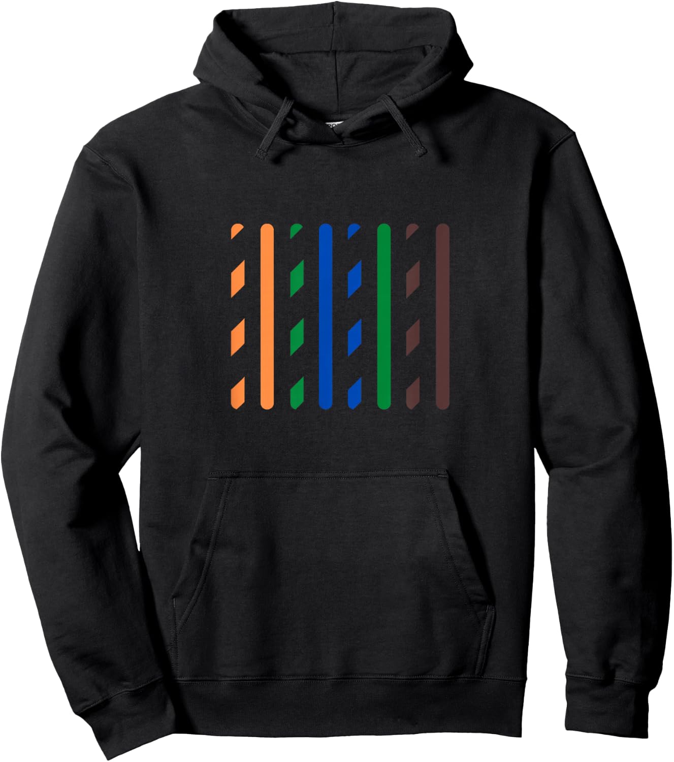 The Tech Team Funny IT Data Cable RJ45 T568B Pinout Logo Black Small Hoodie - Hoodie | Black