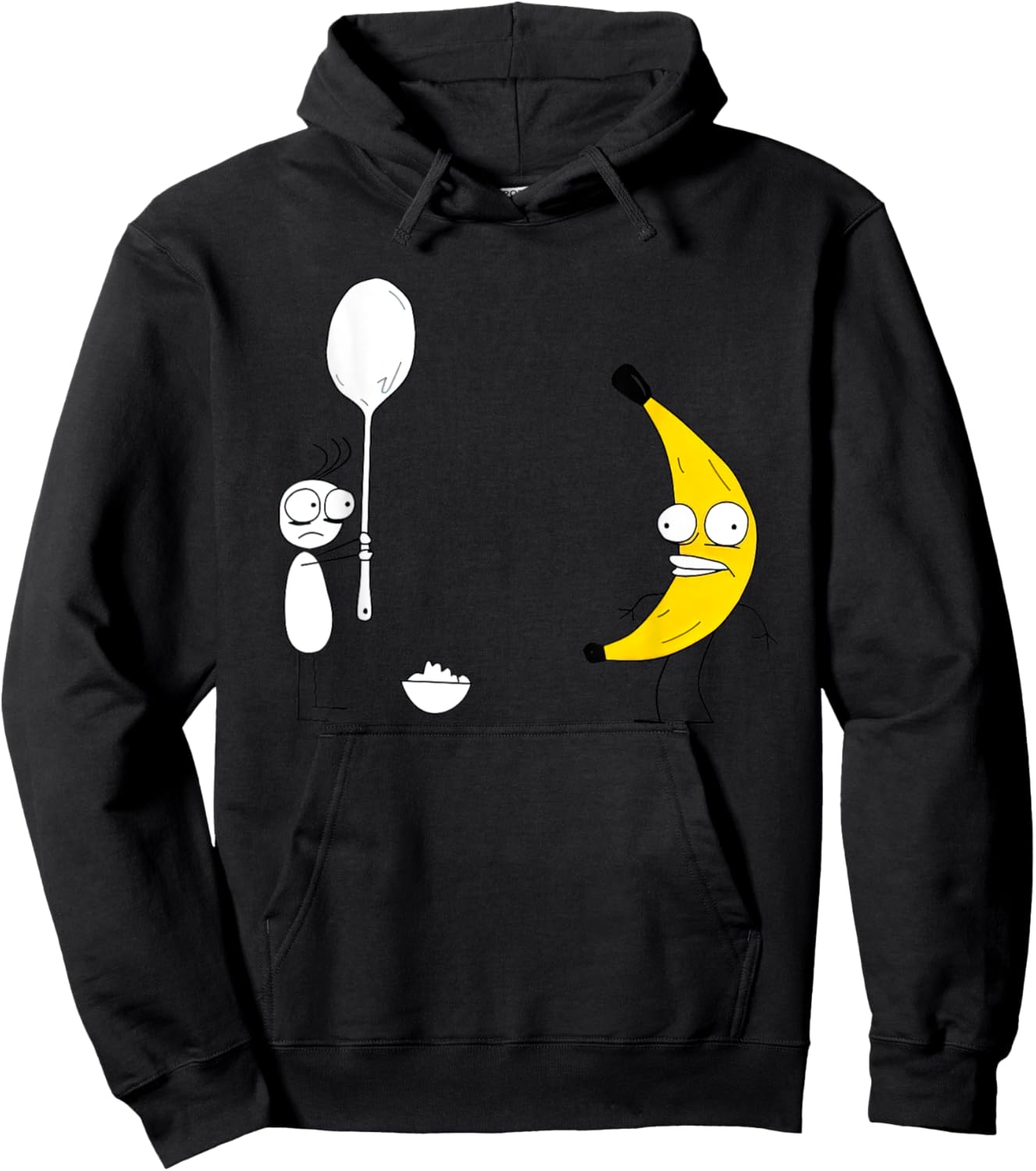 Rejected Spoon Banana Funny Women Hoodie - Hoodie | Black