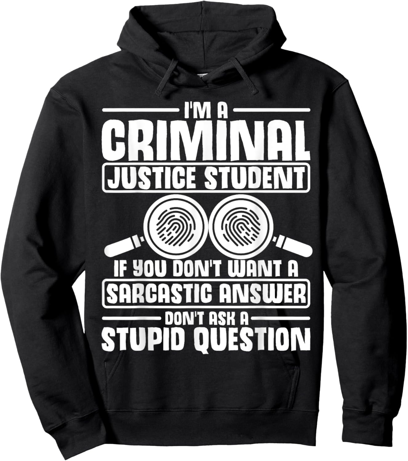 Criminal Justice Degree Graduation Criminal Justice Student Hoodie - Hoodie | Black