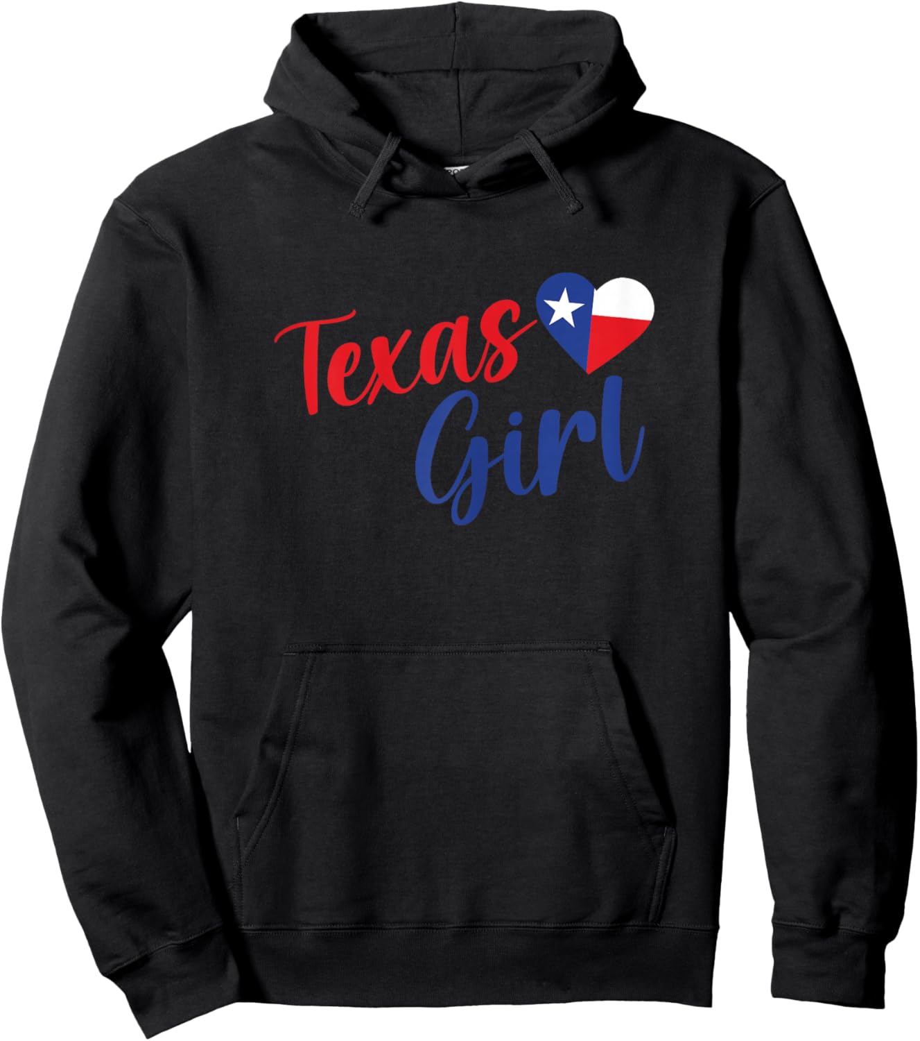 Texas Pride Cute Home State Texas Girl Hoodie - Hoodie | Black