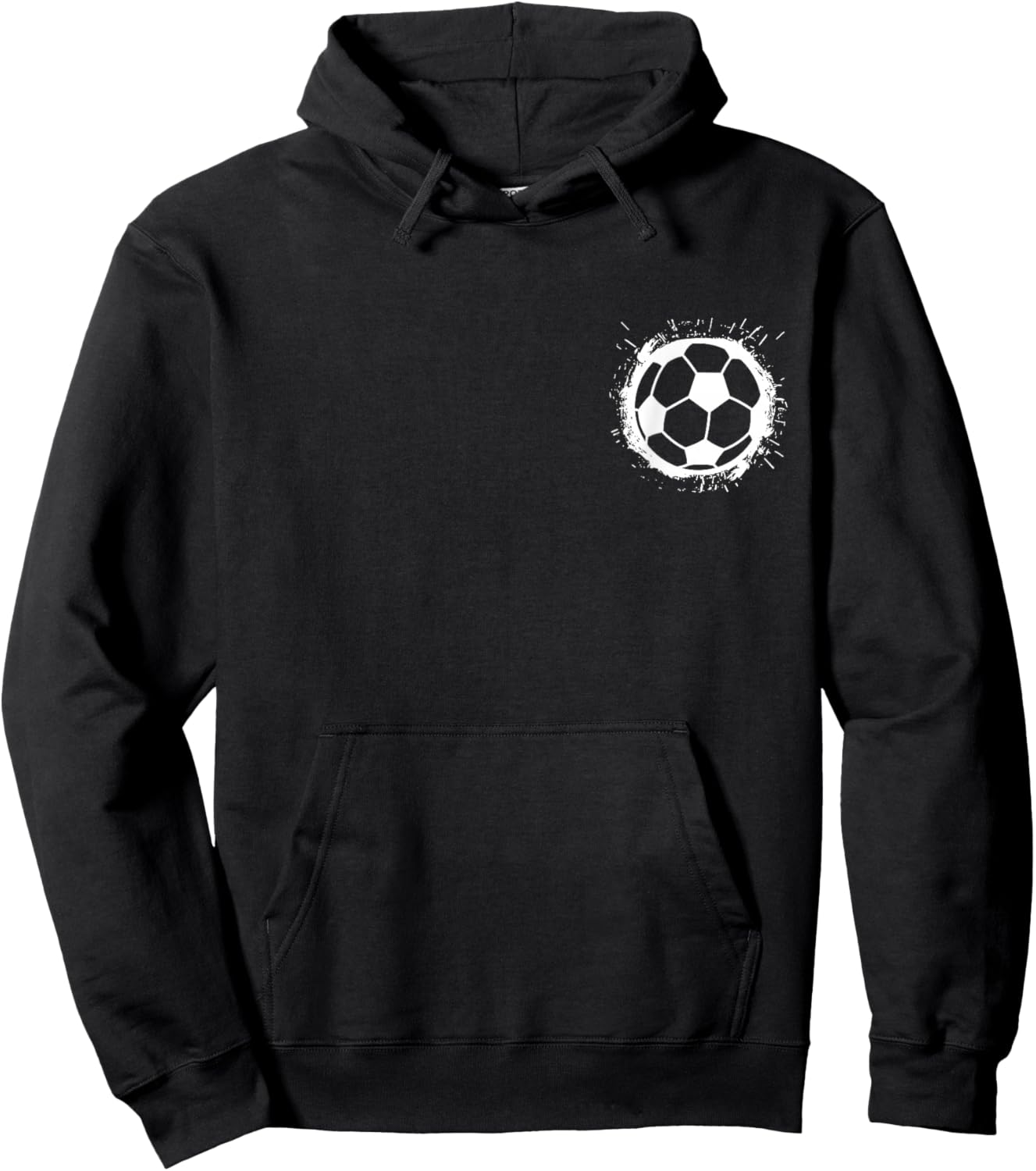 Soccer Player Ball Vintage Sports Boys Girls Hoodie - Hoodie | Black
