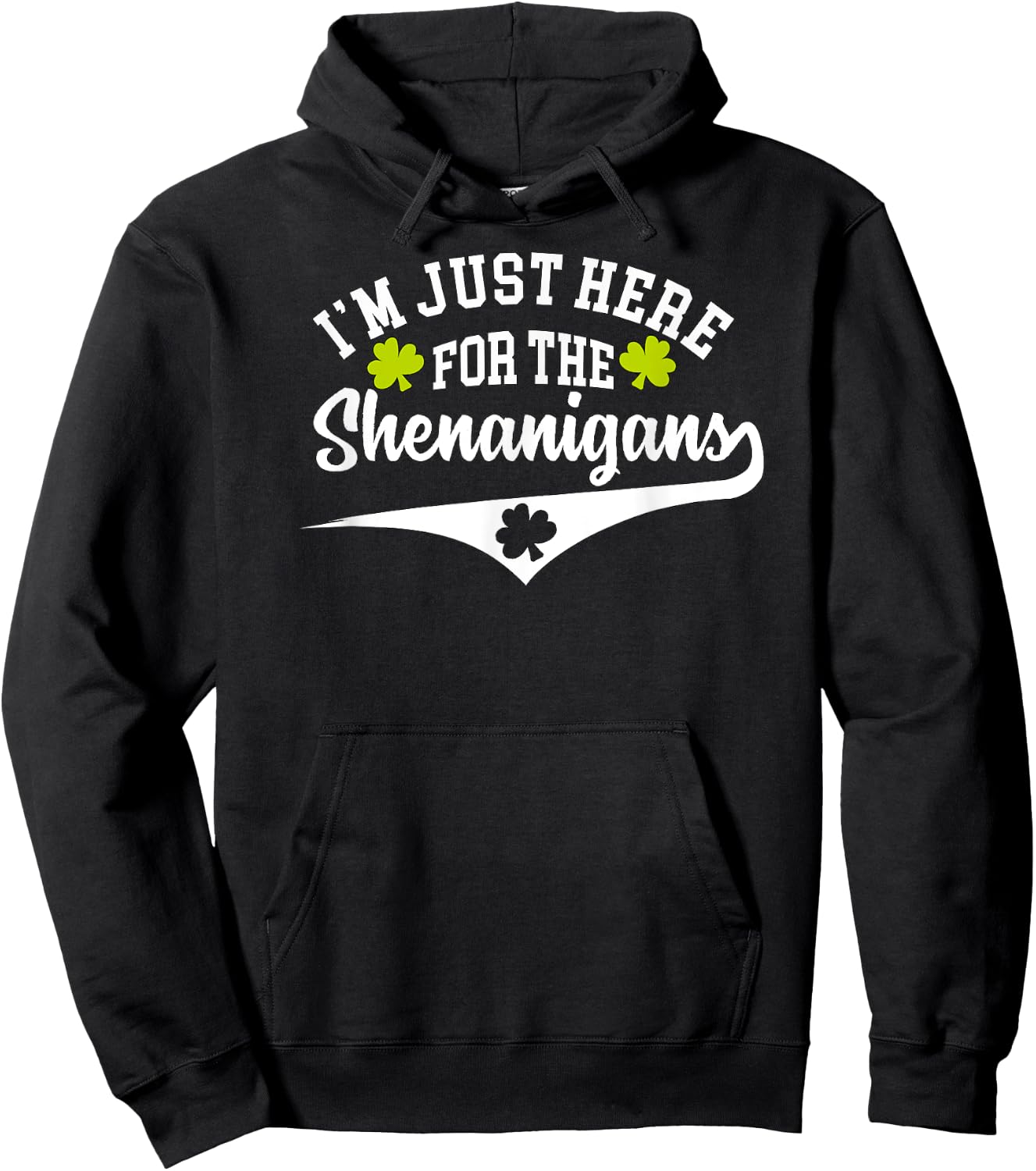 Vintage I'm Just Here for the Shenanigans Hoodie - Hoodie | Black