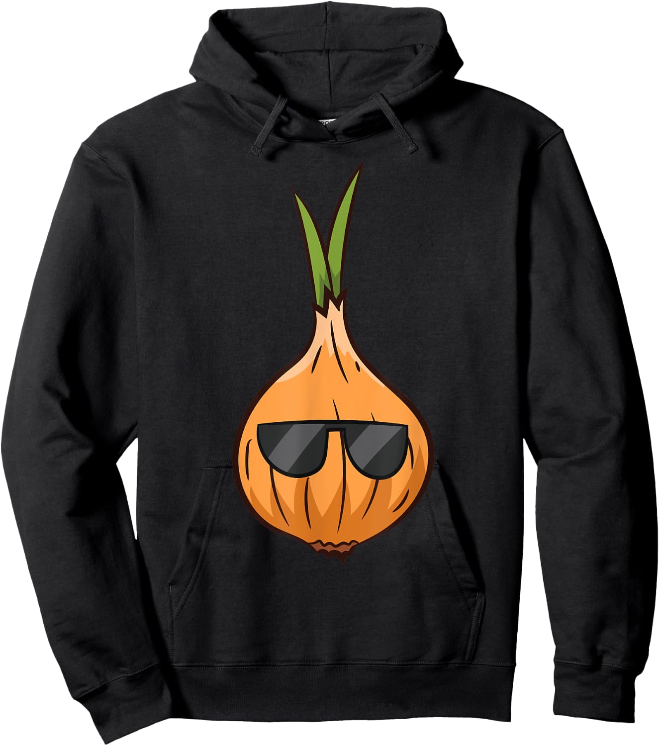 Onion With Sunglasses Vegetable Onions Hoodie - Hoodie | Black