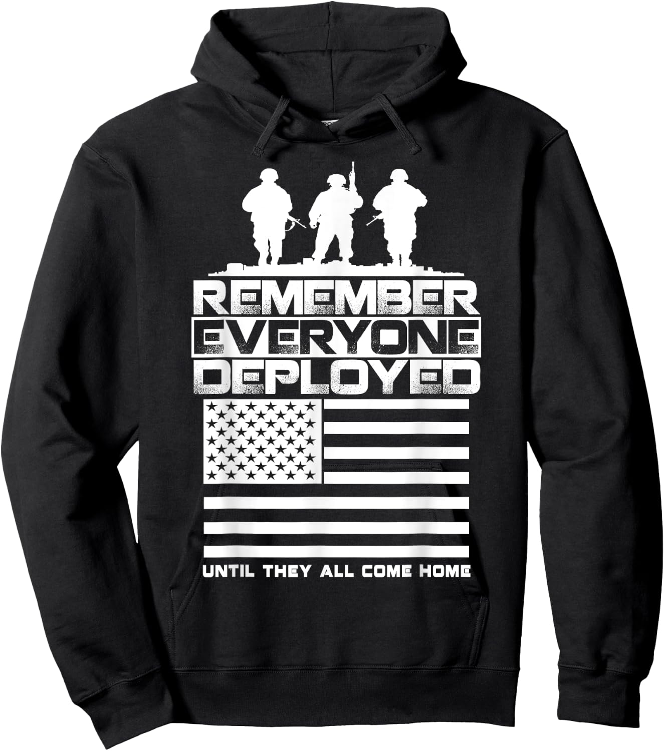 Remember Everyone Deployed R.E.D. Red Friday Military Hoodie - Hoodie | Black