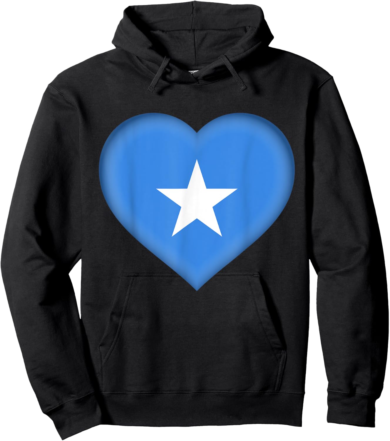 I Love Somalia | Somali Flag Heart Outfit Hoodie - Hoodie | Black