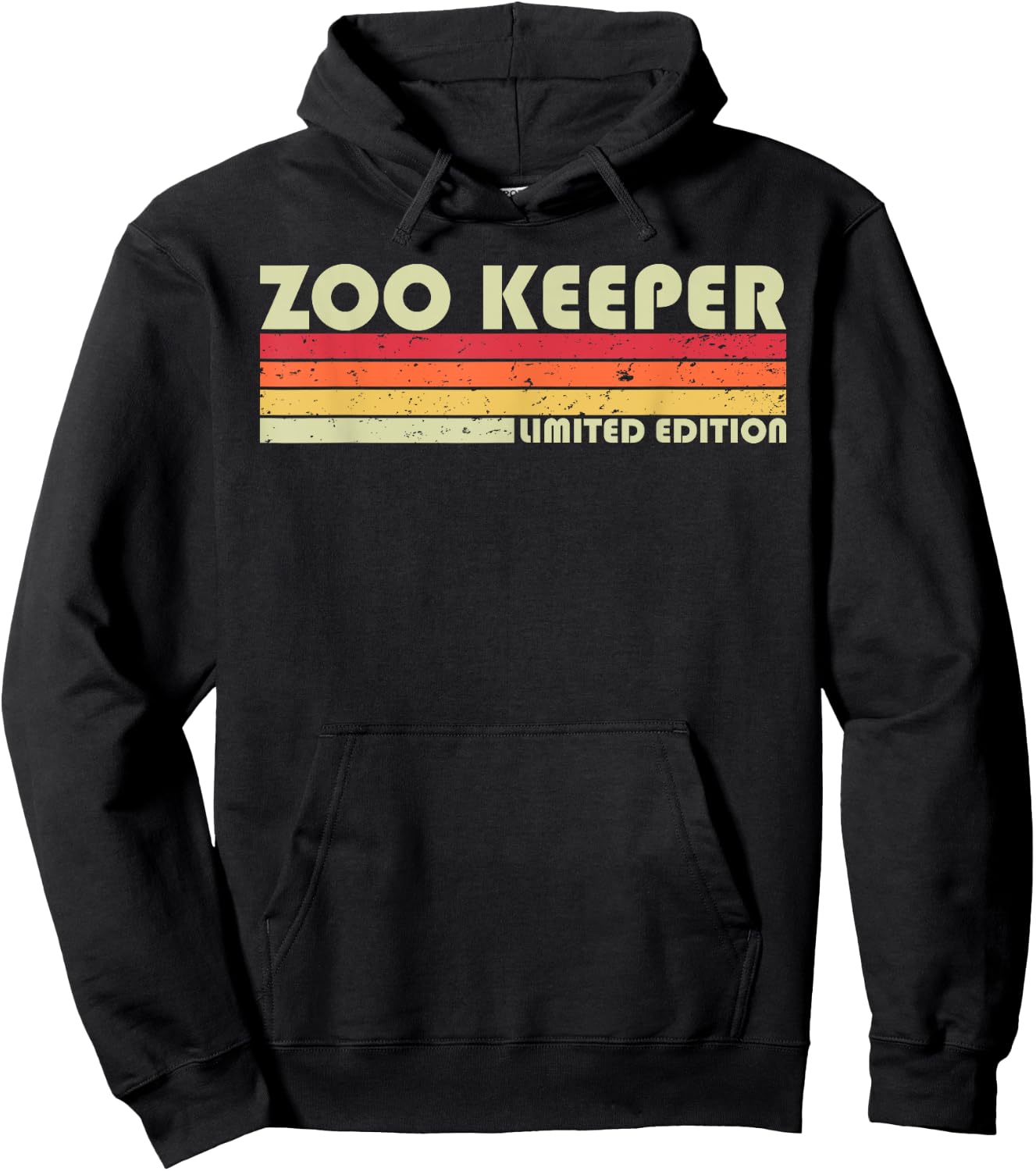 ZOO KEEPER Funny Job Title Profession Birthday Worker Idea Hoodie - Hoodie | Black