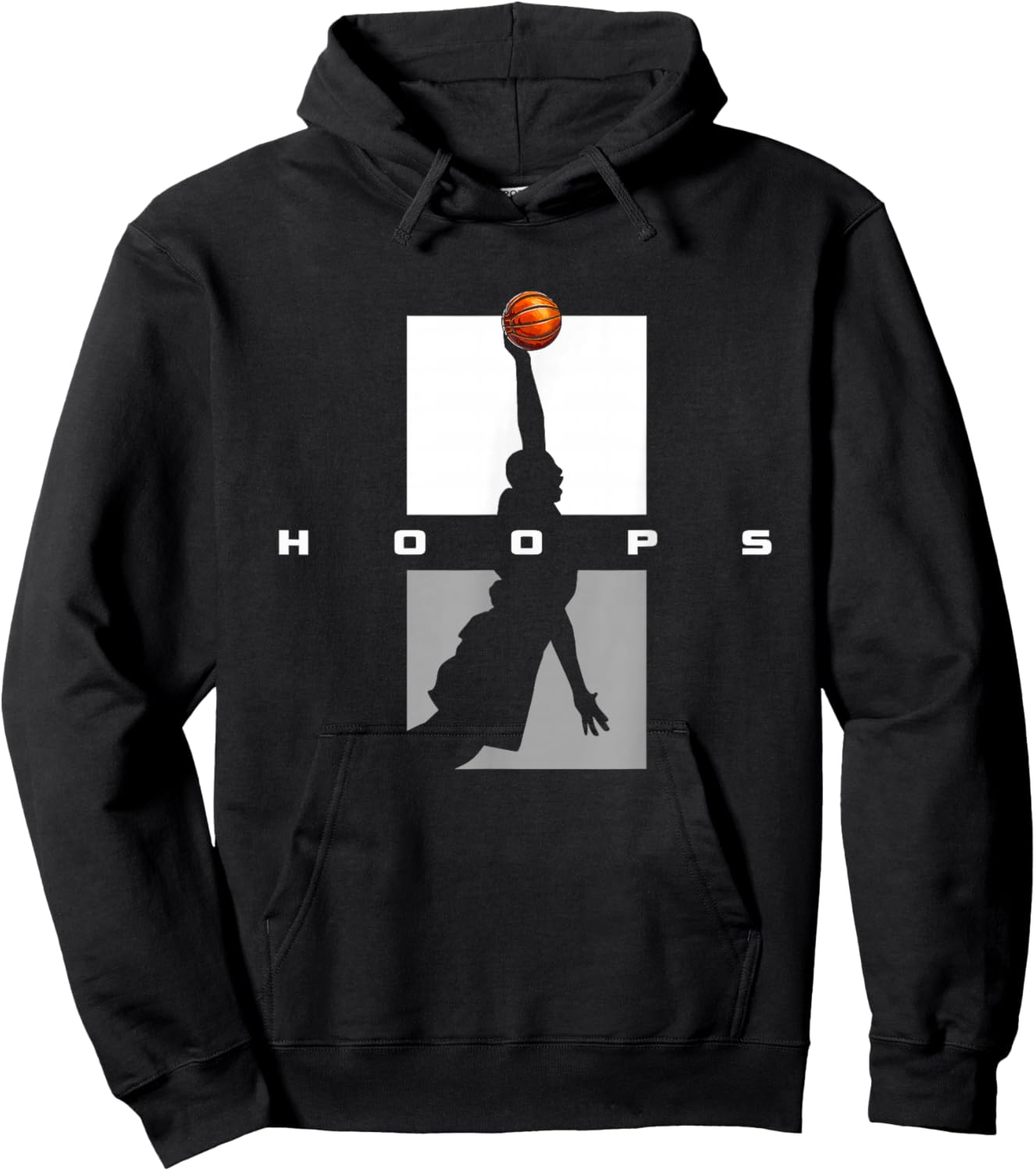 Hoops Basketball Apparel - Basketball Hoodie - Hoodie | Black