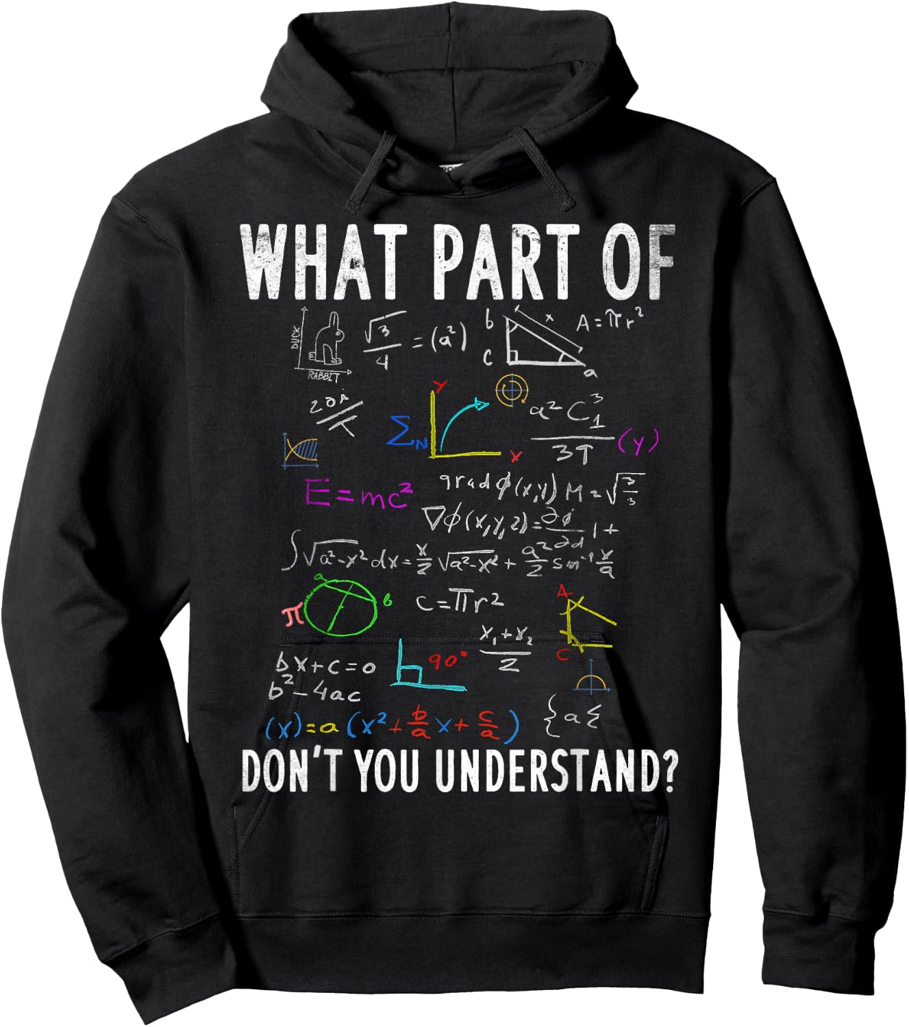 What Part of Don't You Understand for Math Teacher Small Hoodie - Hoodie | Black