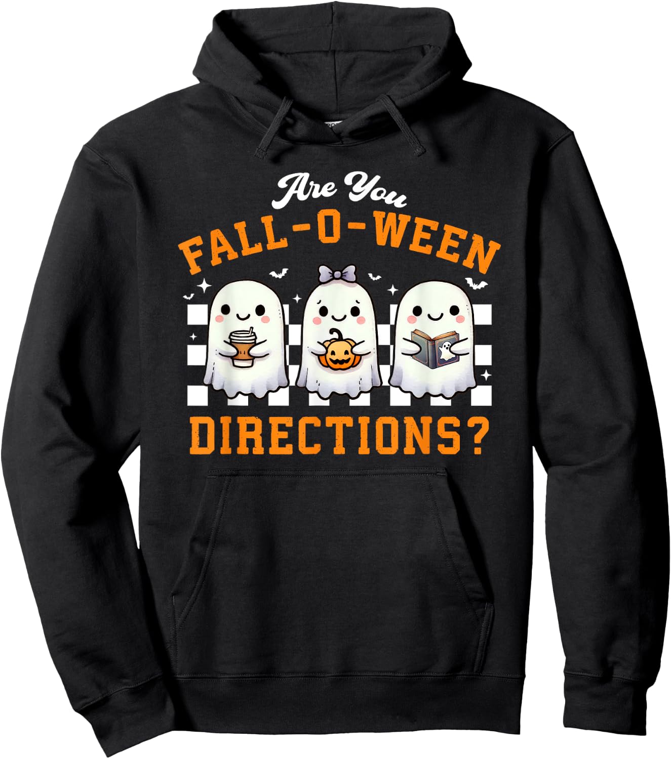 Are You Fall-O-Ween Directions Ghost Christian Halloween Hoodie - Hoodie | Black