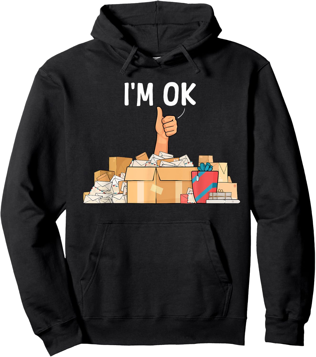 Postal Worker Art Women Postman Post Office Mailman Hoodie - Hoodie | Black