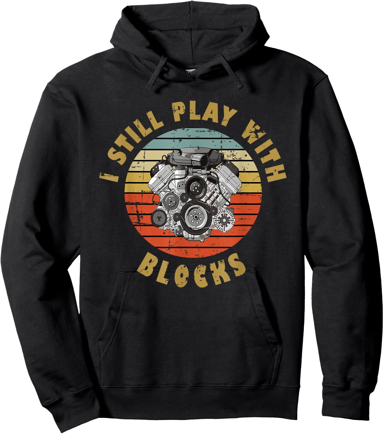For Auto Mechanic Boyfriend I Still Play With Blocks Hoodie - Hoodie | Black